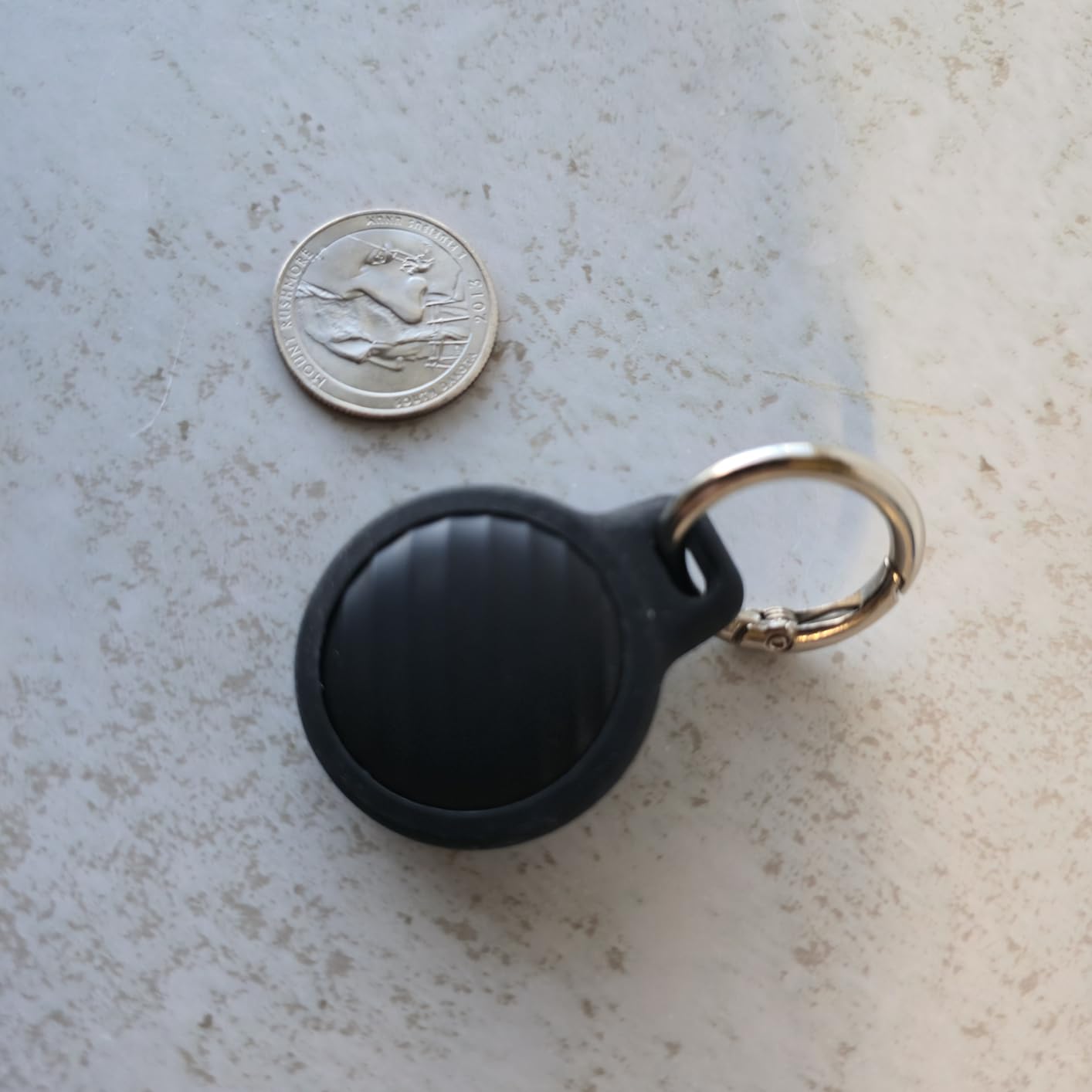 Tracker Tag (4 Pack) - Apple MFi Certified & IP67 Waterproof | Works with Apple Find My Network (iOS) to Track Keys, Wallet, Luggage & More customer photo 2