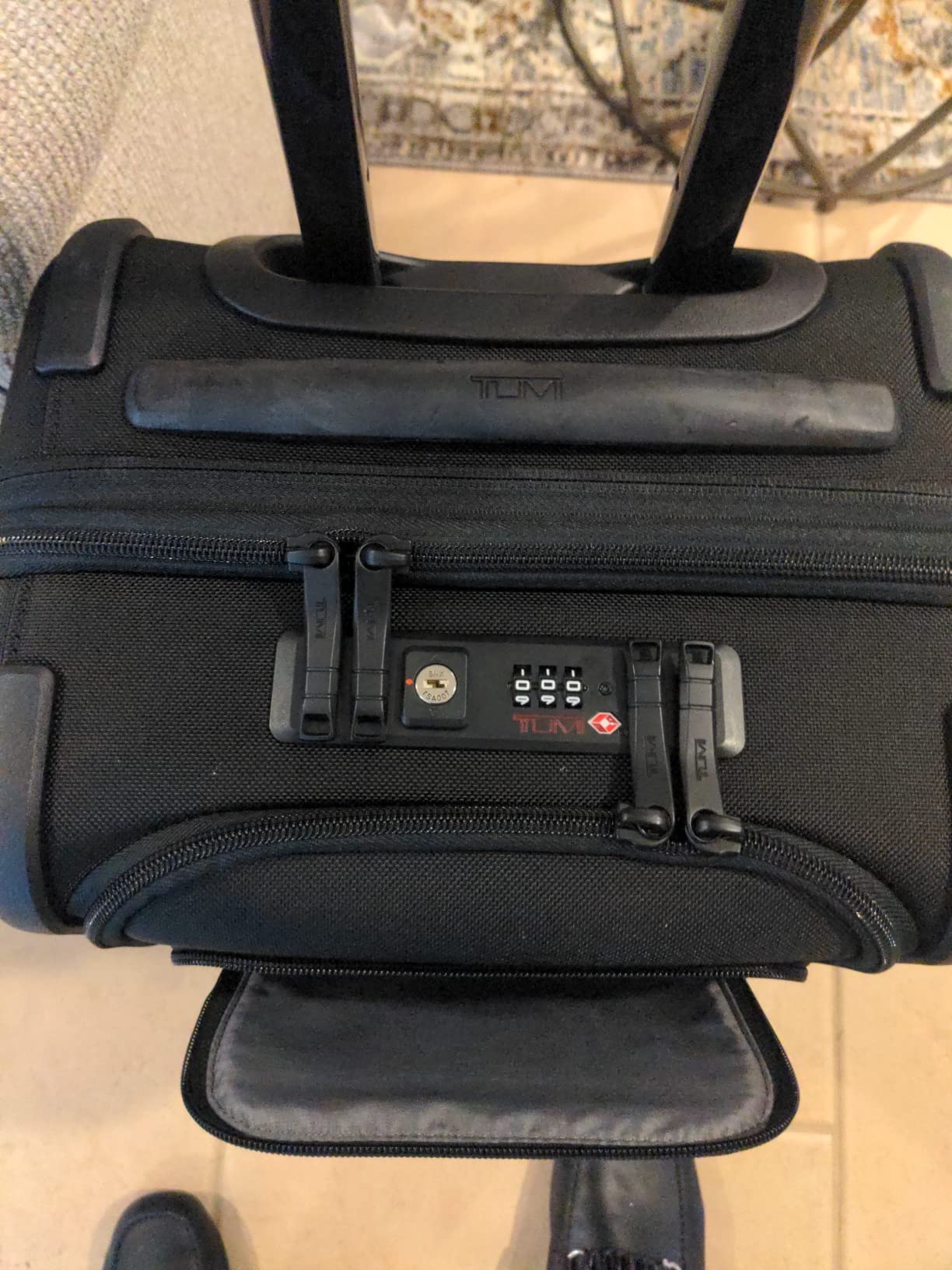 TUMI Alpha Dual Access Expandable Carry-On Luggage - Zipper Expansion - Durable Ballistic Nylon Lightweight Suitcase - TSA Lock Tracer customer photo 2