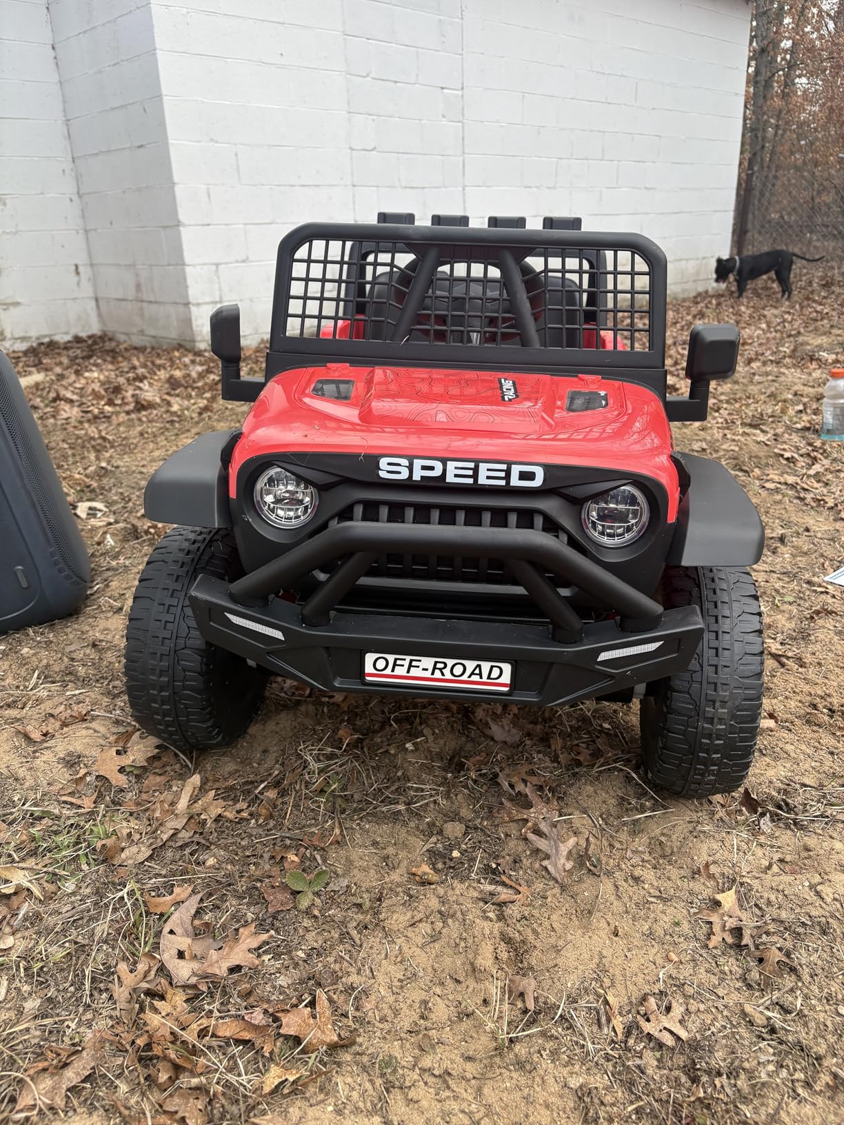 24V Ride on Toys w/Remote Control, 4WD Kids Ride on Truck Car, 3 Speed, Bluetooth Music, Wide Seat, Spring Suspension, LED Light, Birthday for Boys Girls Toddler (Black+Pink) customer photo 2