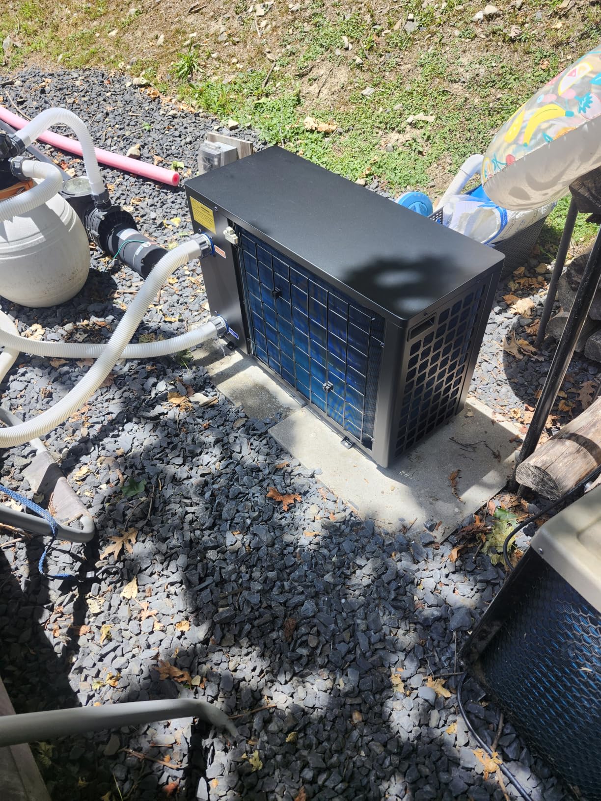 90,000 BTU Pool Heat Pump for Up to 24,000 Gallons, Inverter Electric Pool Heater with WiFi App Control, Quiet Heating & Cooling System, Titanium Heat Exchanger for Inground Pools, V25 customer photo 2