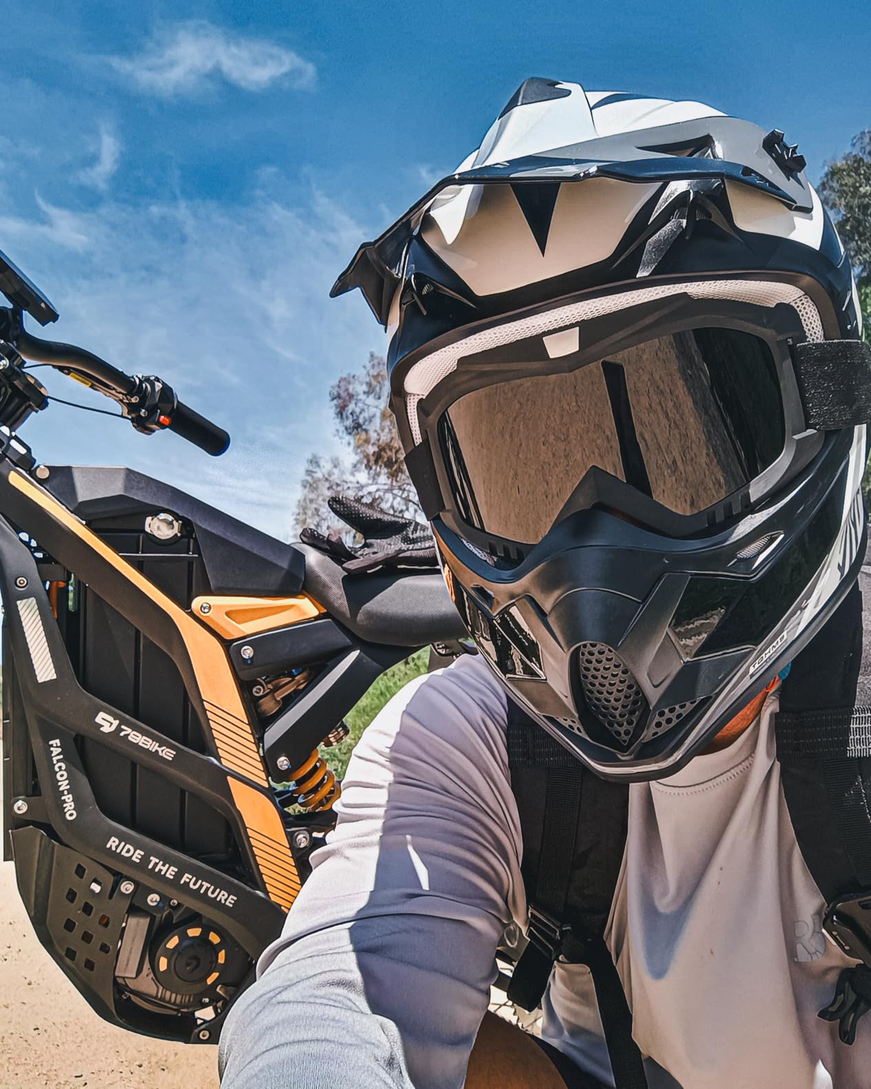 TRIANGLE Adult Dirt Bike Helmet Full Face Motocross Helmets DOT Certified | Motorcycle Helmets with Adjustable Goggles & Gloves for Men & Women - DOT/FMVSS-218 Certified for Off-Road ATV BMX UTV customer photo 1