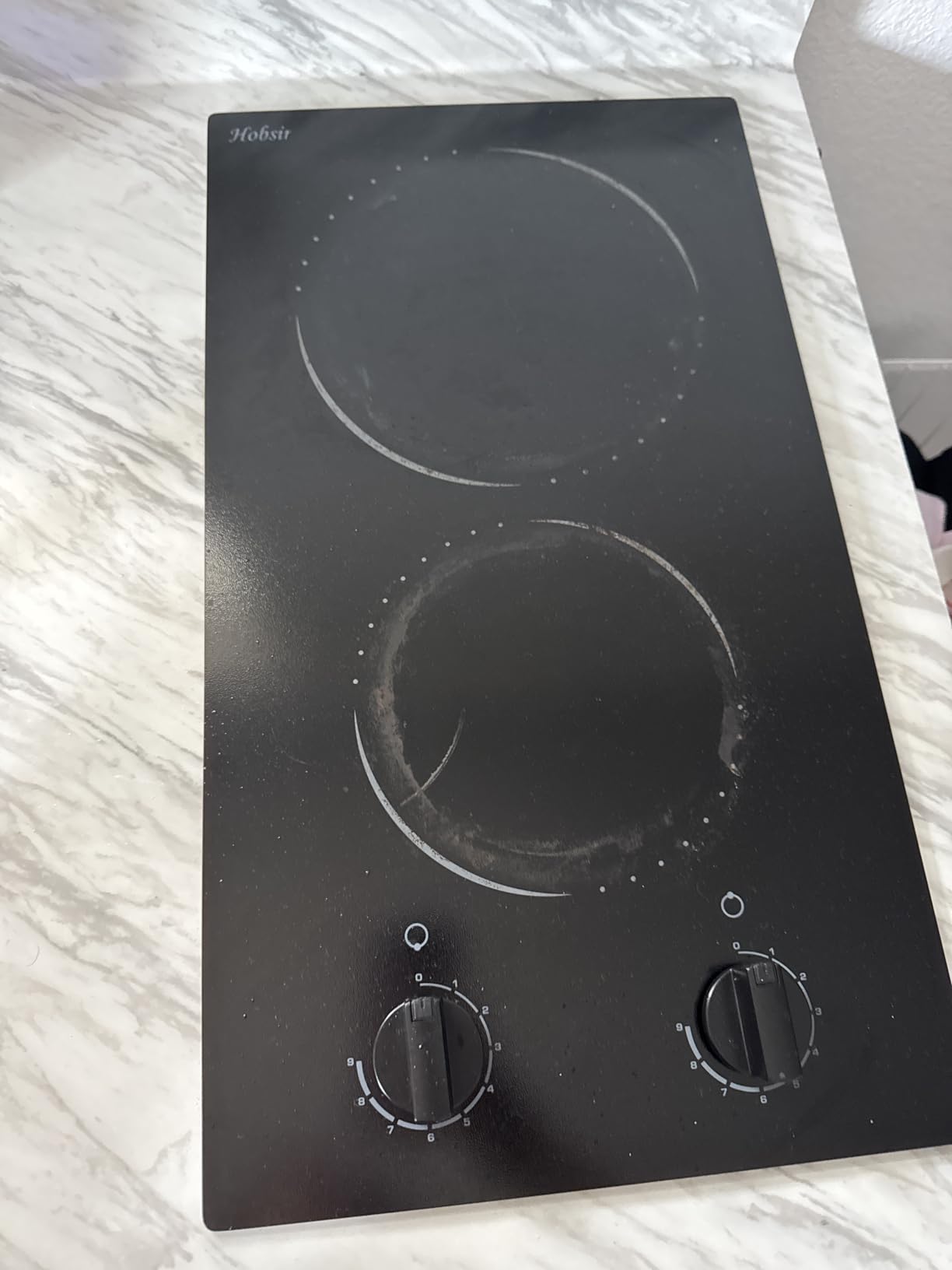 Hobsir 36 Inch Electric Cooktop with Downdraft Extractor, 4 Burners 7400W | 496 m³/h Ductless Downdraft Electric Cooktop, 9 Power Levels, Cook top with BBQ, Timer, Pause, Safety Lock, 240V customer photo 2