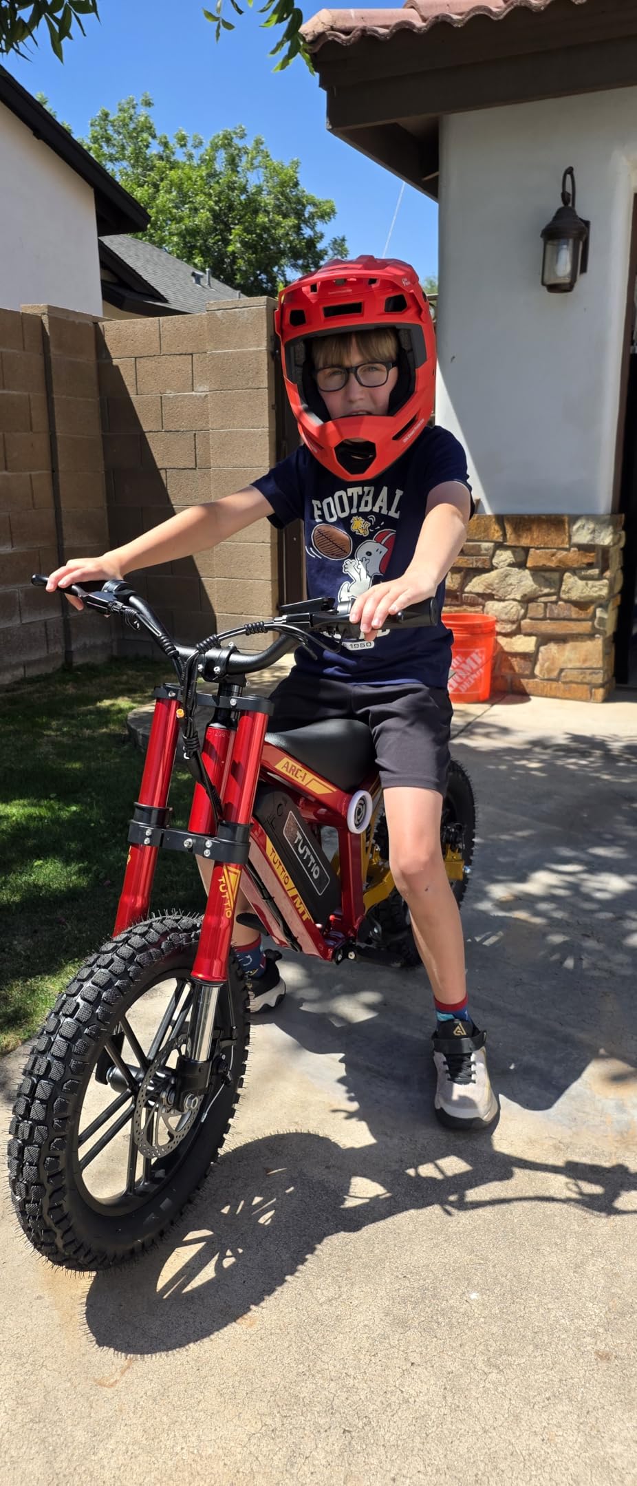 Tuttio ARC-I 36V Mini Electric Dirt Bike, Adjustable Speed for Young Riders, 25-Mile Long Range, 22MPH, 750W Motor, 5-Speed Modes, 16