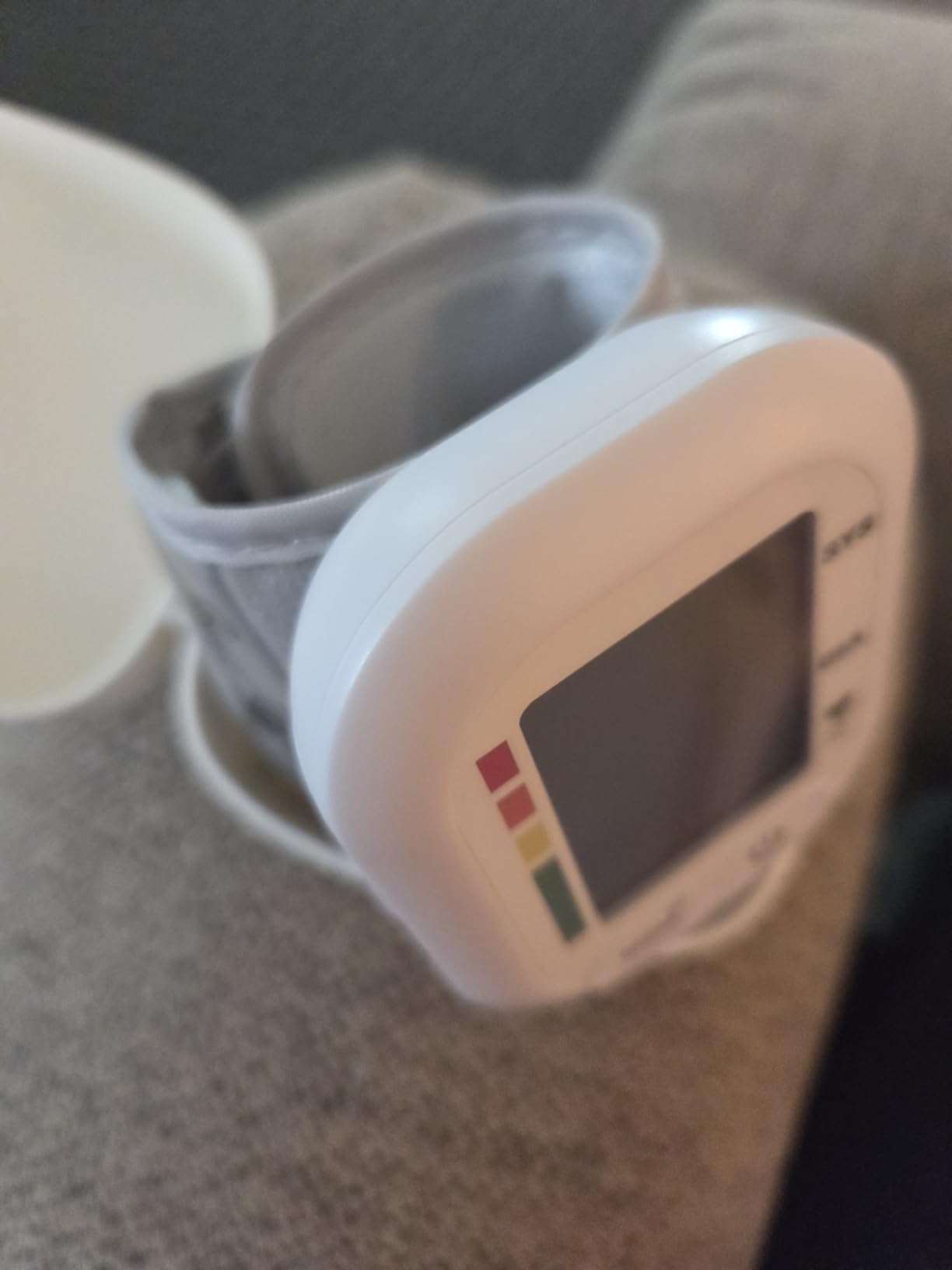 Blood Pressure Monitor FDA-Cleared Automatic BP Cuff for Home Use | Clinically Validated Wrist BP Machine, Large Backlit LCD Display, 199 Memory, Batteries Included with Carrying Case, Grey customer photo 2