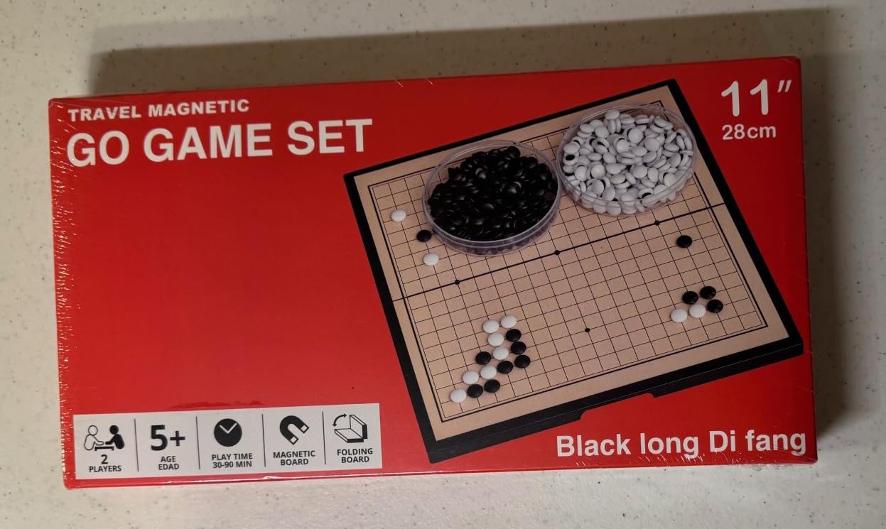 Go Game Set 11 inches - Foldable, Portable and Travel Set, (19 x 19) Strategic Magnetic Board Game (weiqi) customer photo 2