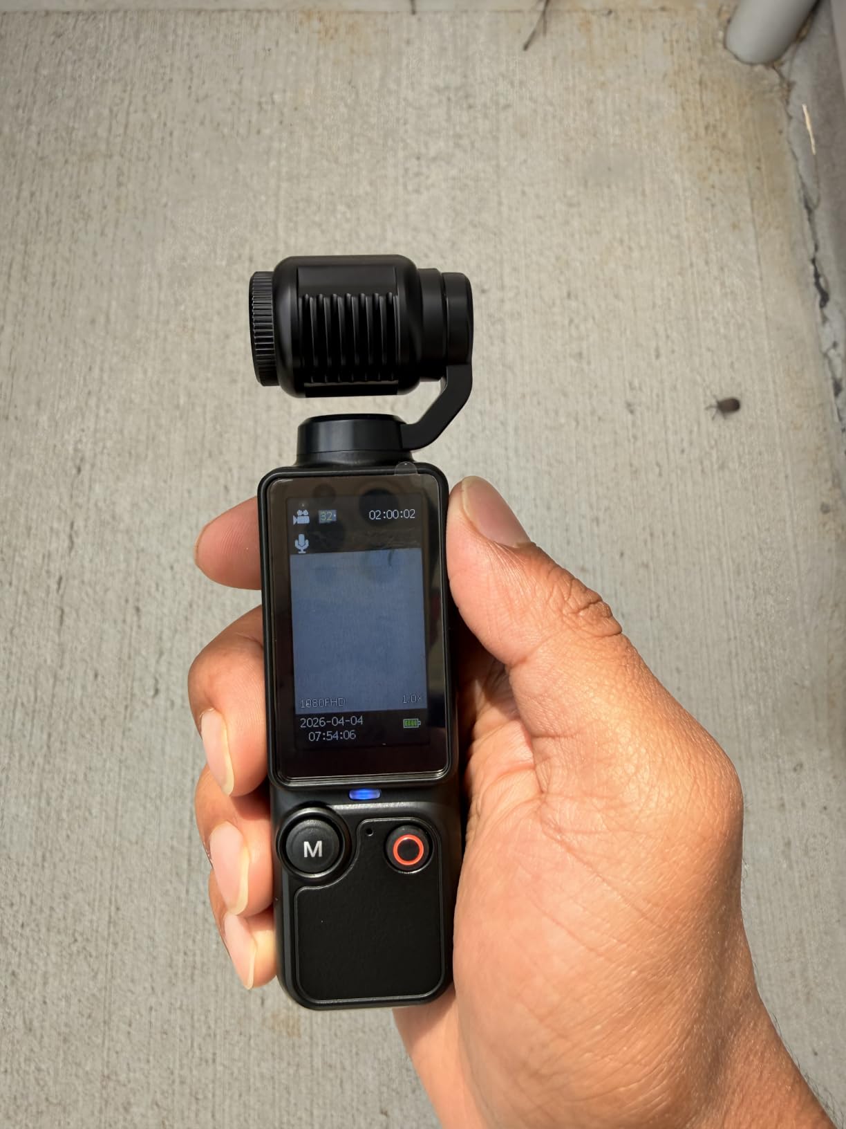 Vlogging Camera, Mini Camcorder, Portable Handheld Video Camera | Mini camcorder with 180 Degree rotating lens, 7-hour battery, 32GB card, one-button recording for travel and daily moments customer photo 1