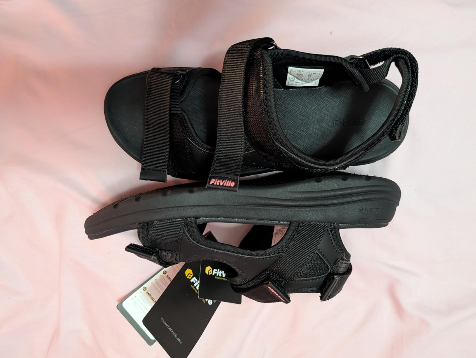 FitVille Wide Orthopedic Women's Sandals Wide Width Walking Sandals for Women Plantar Fasciitis & Swollen Feet with Adjustable Ankle Strap customer photo 1