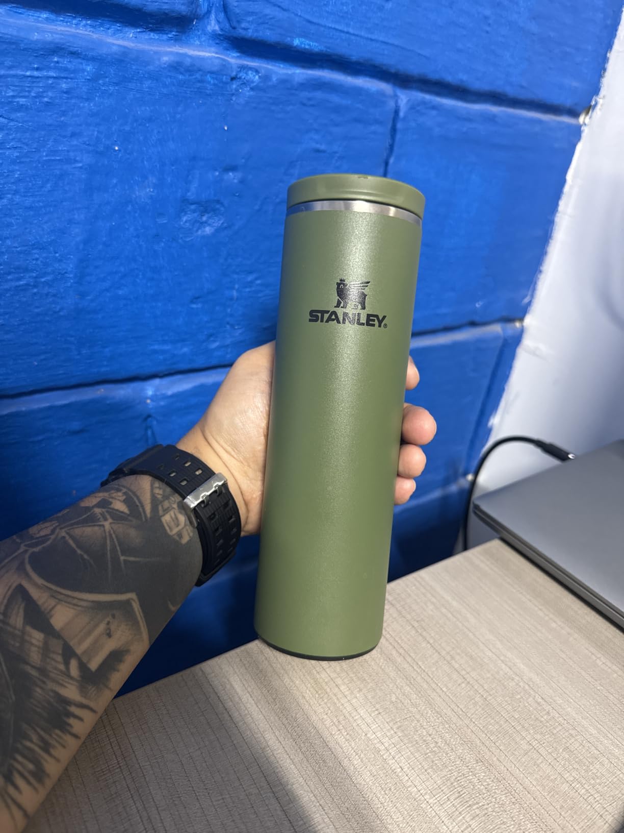 STANLEY Transit FlipTop Mug | Leakproof Coffee Travel Cup | Vacuum Insulated Stainless Steel | Stays Hot or Cold for Hours | BPA-Free | 16 oz | Ash customer photo 2