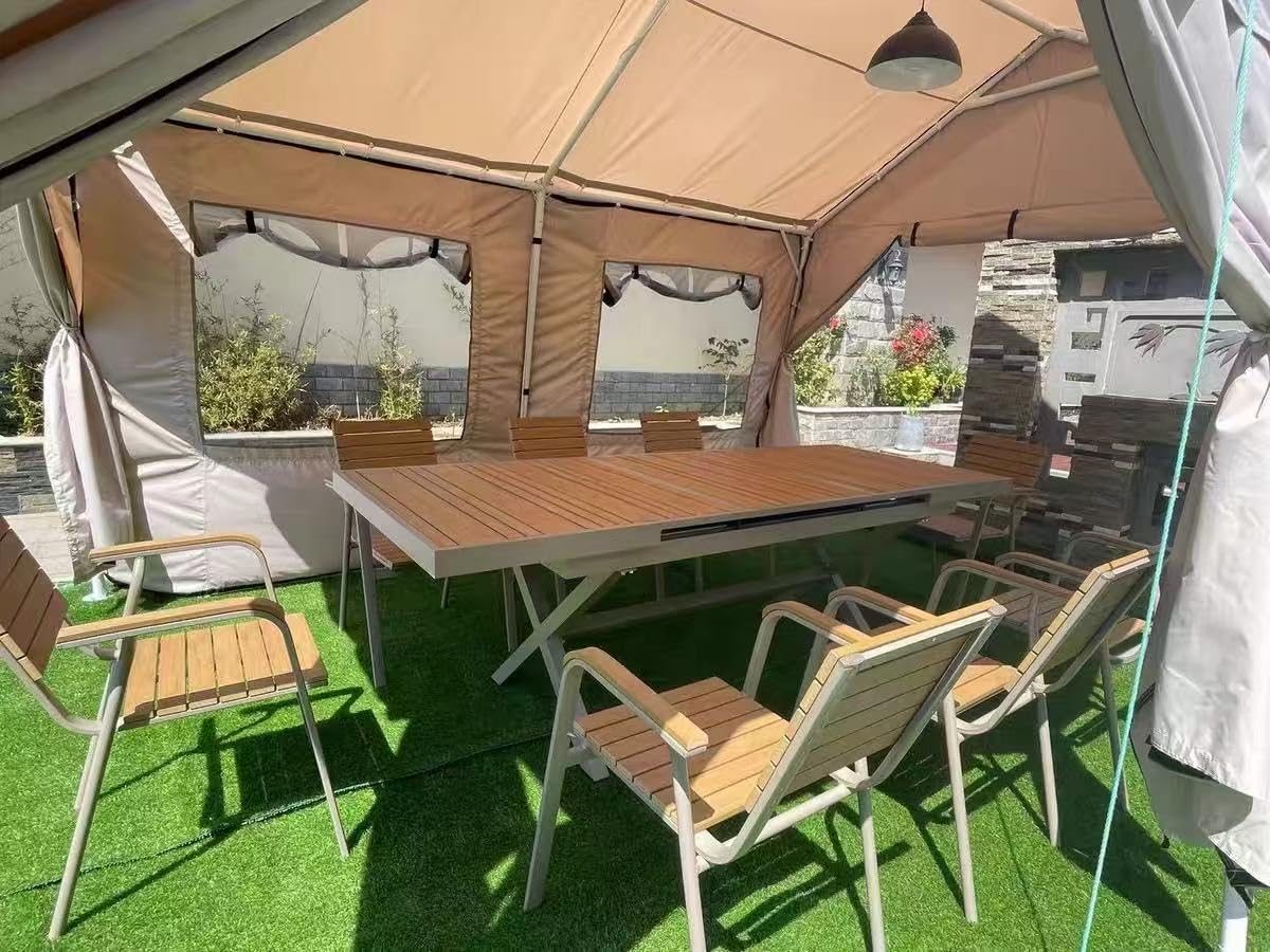 Aoxun 10x20 Pop Up Canopy Tent with 6 Sidewalls, Party Tent, White customer photo 1