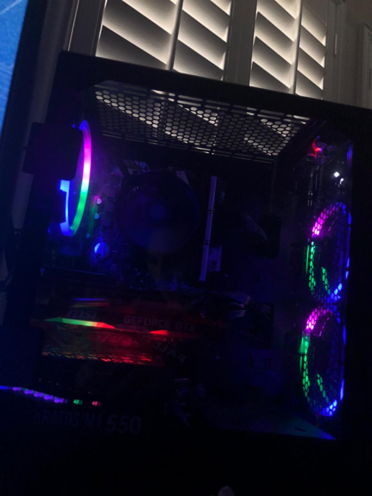 Skytech Gaming Crystal Gaming PC, AMD Ryzen 7 7700 3.8GHz, NVIDIA RTX 5060 Ti 8GB VRAM, 1TB NVMe SSD, 32GB DDR5 RAM 5600, 650W Gold PSU, Wi-Fi, Win 11, Desktop customer photo 2