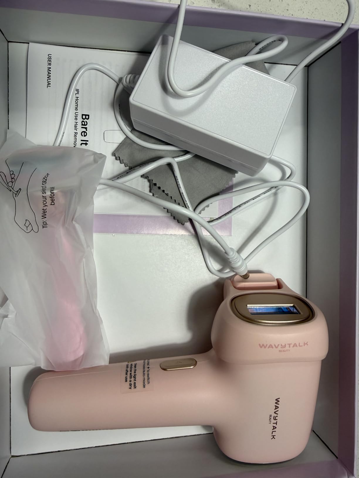 Wavytalk IPL Laser Hair Removal Device, Bare It with Precision Roller for Face, Body and Bikini customer photo 1