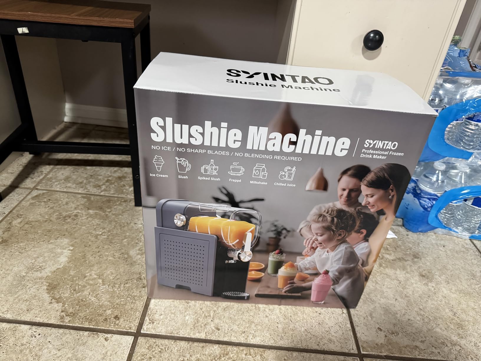 SYINTAO 2-in-1 Slushie & Soft Serve Ice Cream Maker, No-Ice-Needed Frozen Drink Machine with LED Display, 6 Preset Modes, Auto-Clean & Delay Timer - Gift for Family customer photo 2
