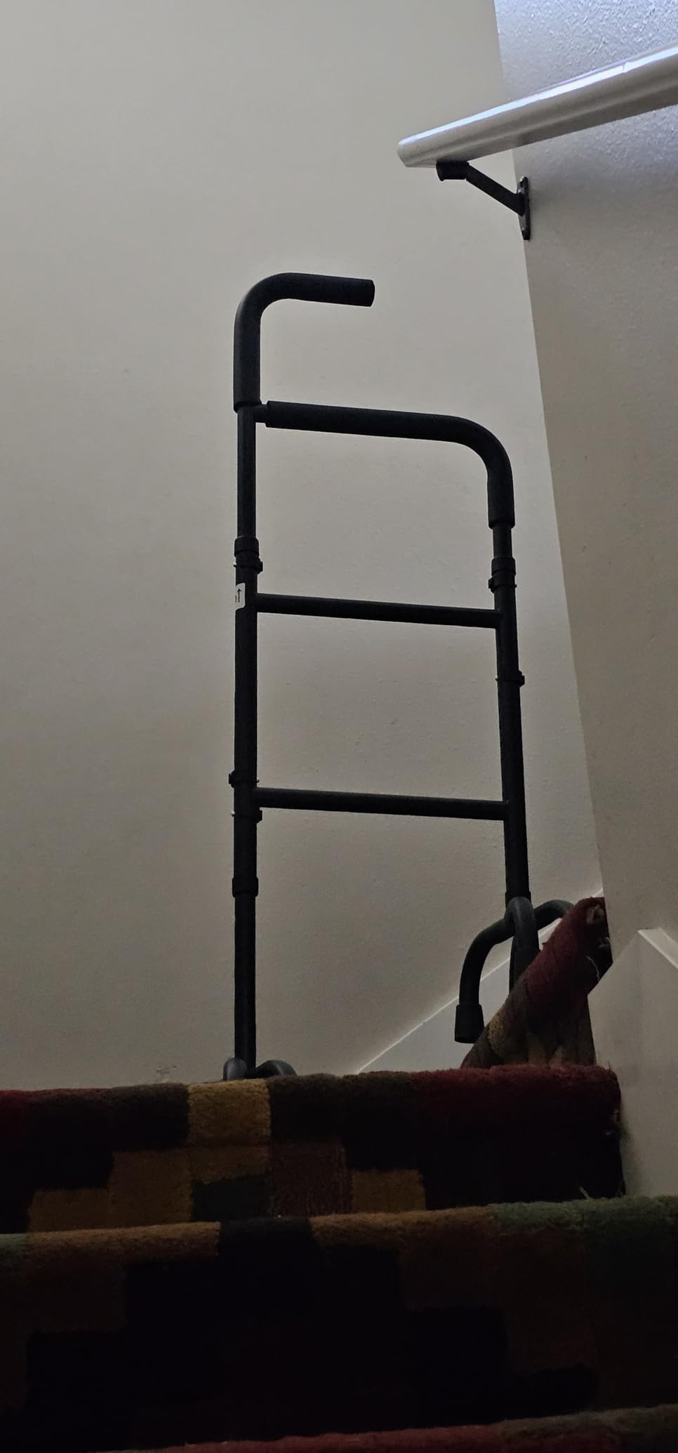 Stair Assist & Climbing Cane, 13-Level Adjustable with 8-Cylindrical Rubber Foot Pads & Ergonomic Handle customer photo 2