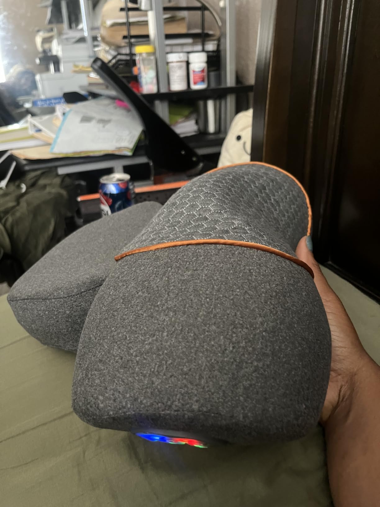 Upalled Cordless Heated Neck Massager Pillow for Pain Relief Deep Tissue | 3-in-1 Rechargeable Neck Cervical Traction Device with Heat, Massage, Electric Stretch, Ergonomic Shoulder Relaxer,Grey customer photo 2