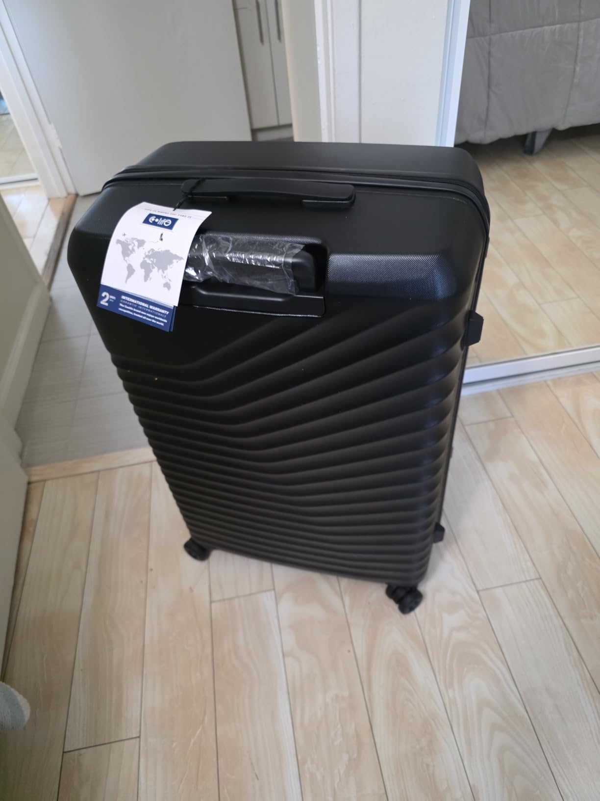 Coolife Luggage 3 Piece Set, Lightweight PC Hardside Suitcases, 20/24/28 customer photo 2