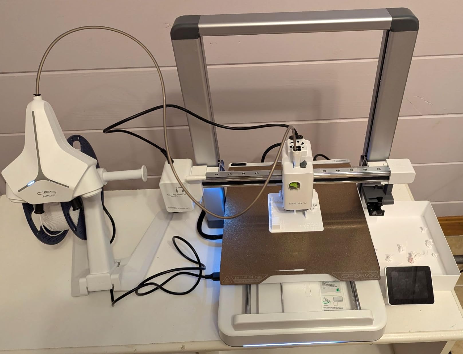 Creality SPARKX i7 Combo 3D Printer, Beginner-Friendly Multi-Color 3D Printer with AI Camera, Auto Leveling, Automatic Filament System, Direct Drive Extruder, WiFi Monitoring, 260×260×255mm customer photo 1