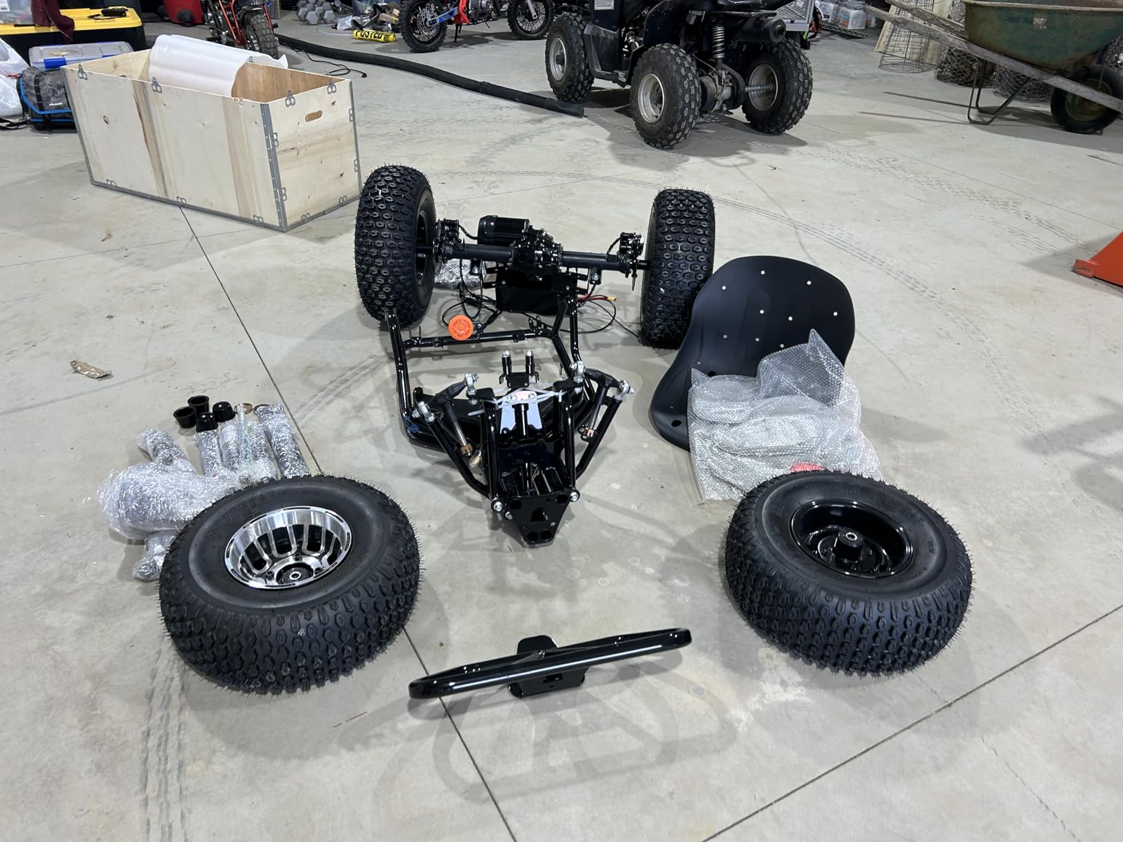 48V 20Ah Electric Off-Road Go Kart for Adults & Teens (Black) | Peak 4000W, 31 MPH, 30-Mile Range, Shaft Drive, Dual Hydraulic Brakes, AT19x7-8 Tires customer photo 2