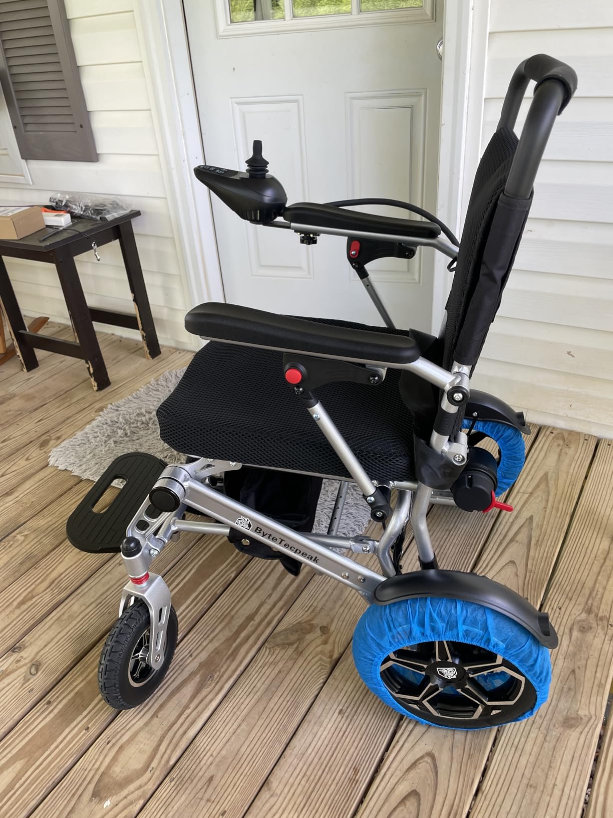[2026 Upgrade] Foldable Electric Wheelchairs for Adults Lightweight | 500W Motorized Wheelchairs, Support 330 Lbs, 15 Miles, Power Wheelchair for All-Terrain, Electromagnetic Brake, Airline Approved customer photo 2