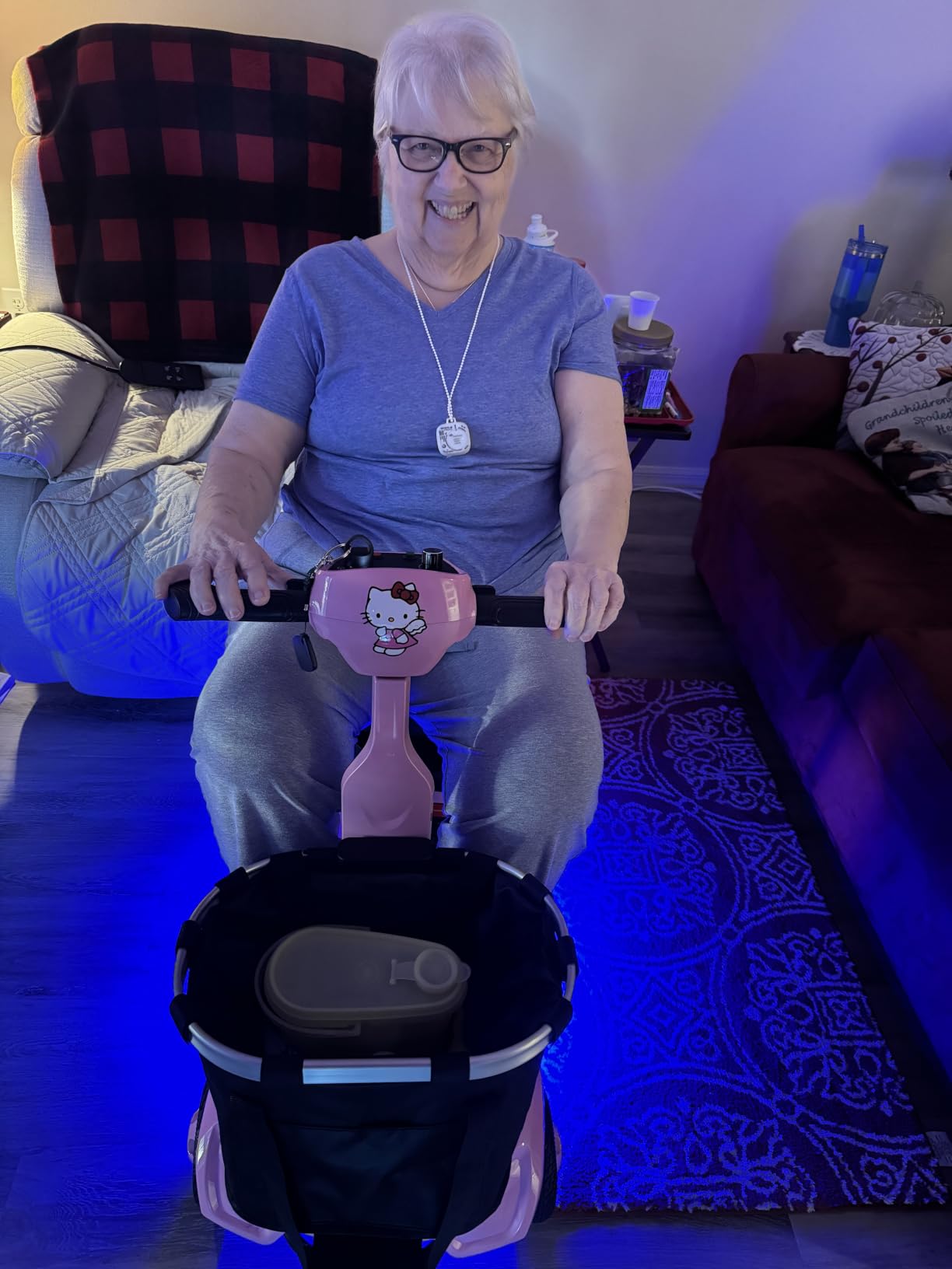 3 Wheel Folding Lightweight Mobility Scooter for Seniors & Adults, M3 Black | Airline-friendly dual 8Ah batteries, up to 20 miles, 30 lb frame, 33 in turning radius, folds for tight halls, stores, cars customer photo 2