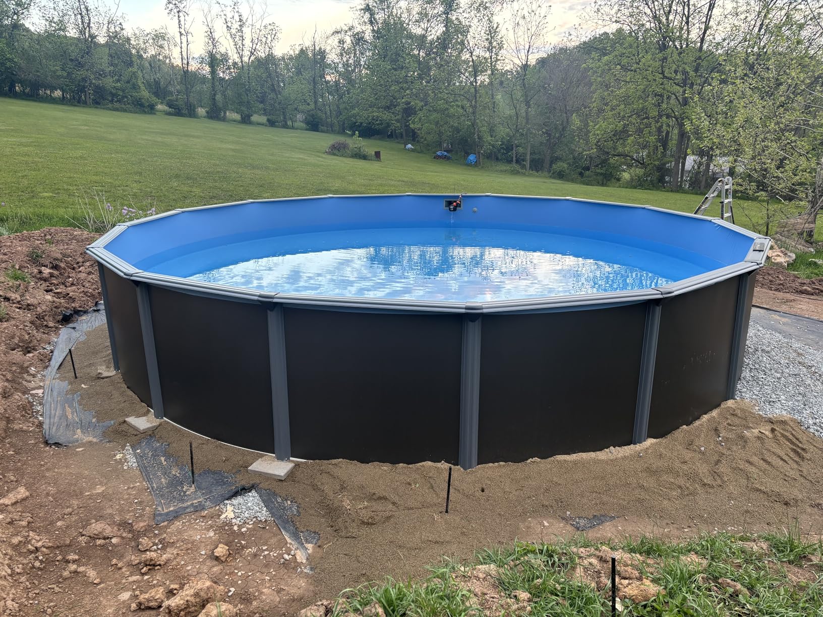 AquaDoc Coventry Round Steel Wall Above Ground Pool Kit 18' x 52