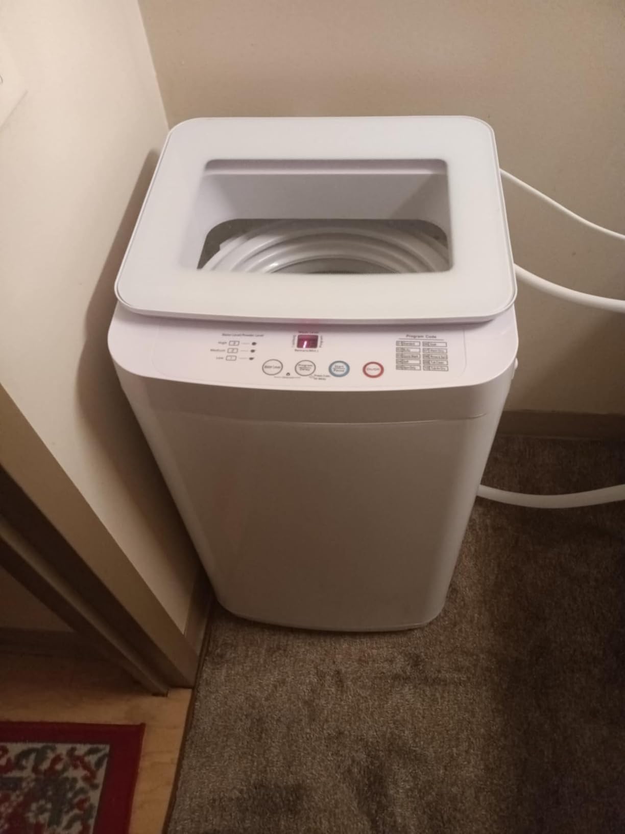 Auertech 14 lbs Portable Washing Machine, Fully Automatic Portable Washer with Glass Lid, 10 Wash Cycles, Compact Capacity Washer and Spin Dryer Combo with Drain Pump for Apartment, Dorm, RV customer photo 1