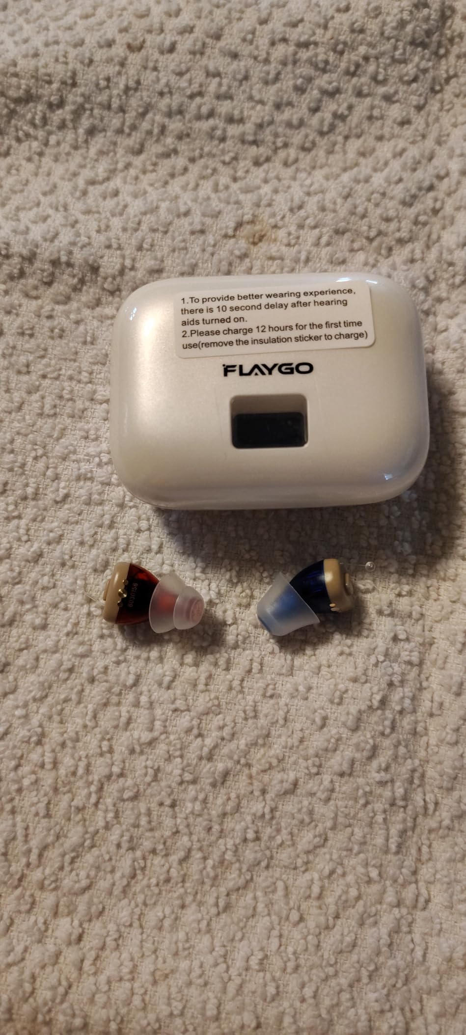 Rechargeable Hearing Aid for Seniors with 16-Channel Digital Chips, Intelligent Noise Cancellation, Super-Mini Invisible Design, Comfort Fit in Ear Canal, 7-Day Ultra Standby customer photo 2