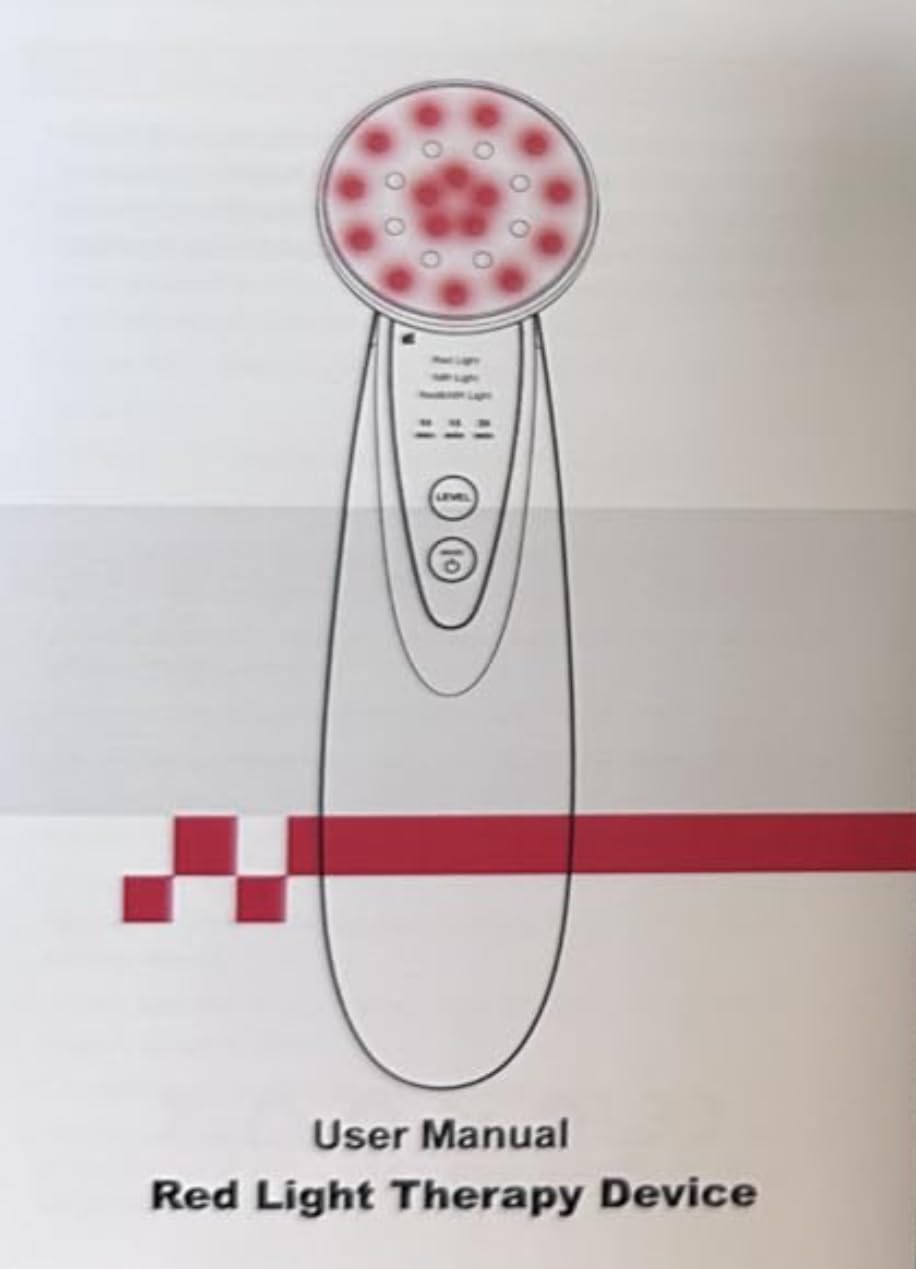 Hottoerak Handheld Red Light Device for Face & Body | 660nm Red & 850nm Near Infrared Light, for People & Dogs, Portable for Home & Travel Use customer photo 2