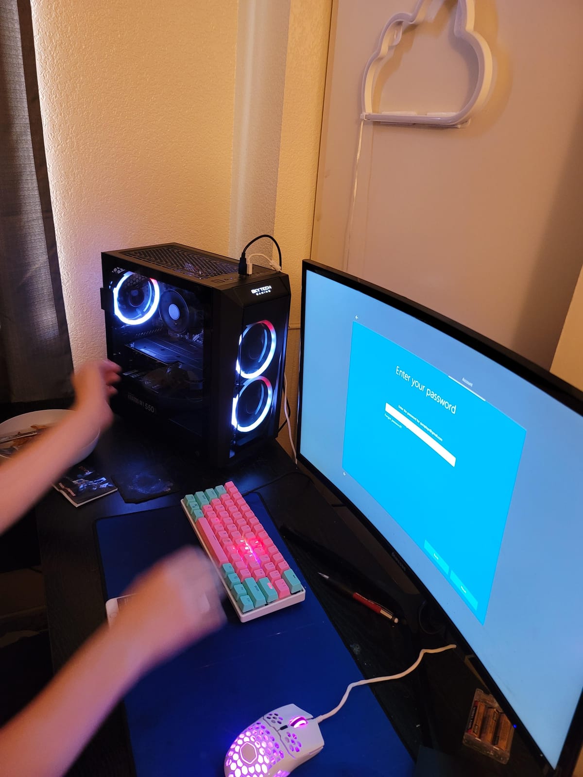 Skytech Gaming PC Desktop, Ryzen 7 9850X3D, RX 9070 XT, 32GB RAM, 2TB SSD customer photo 2