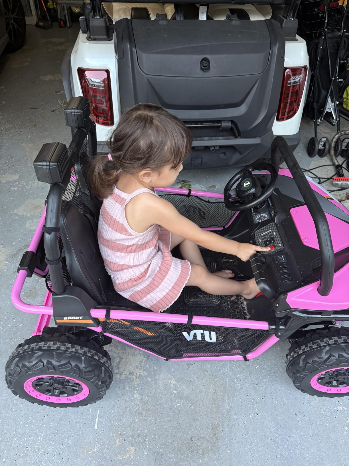 ELEMARA 24V Ride on Car for Kids, 2 Seater XL 20