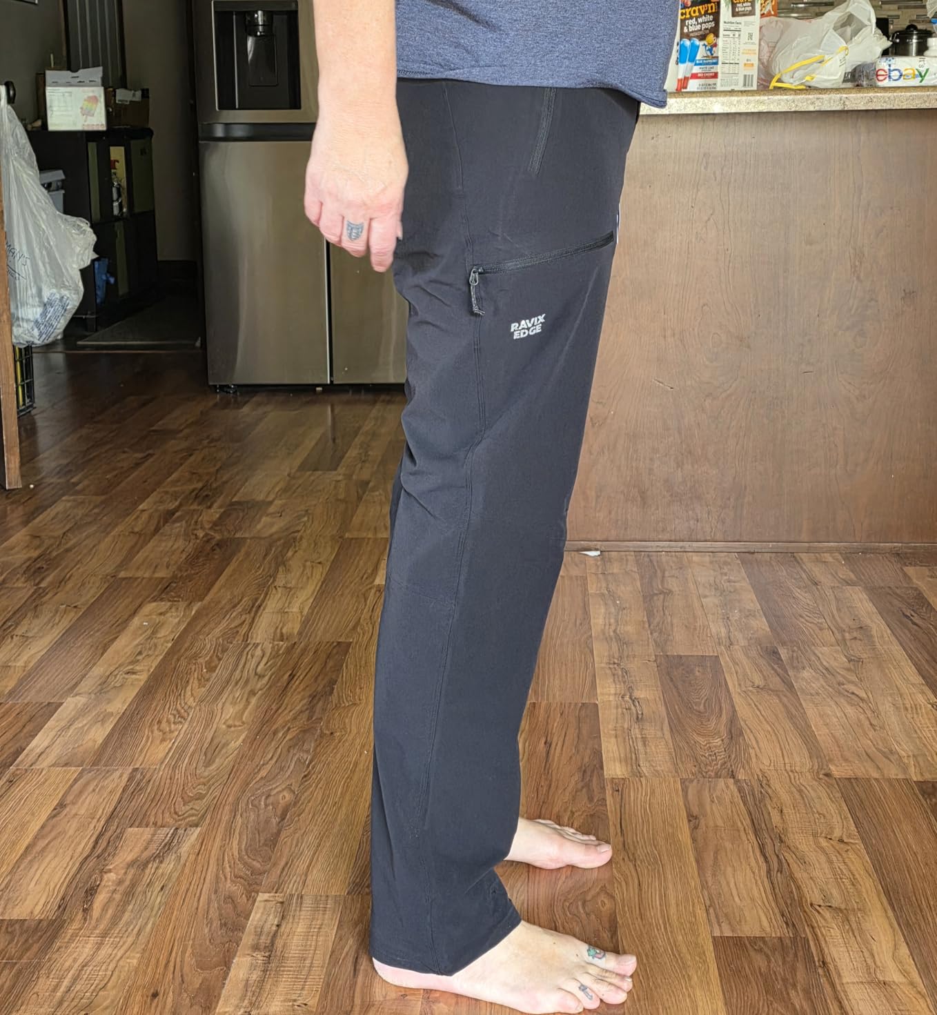 Men's Flex Ripstop Cargo Pants, 4-Way Stretch Utility Hiking Pant customer photo 1