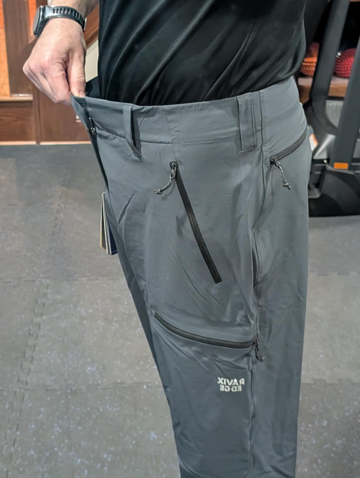 Men's Flex Ripstop Cargo Pants, 4-Way Stretch Utility Hiking Pant customer photo 2