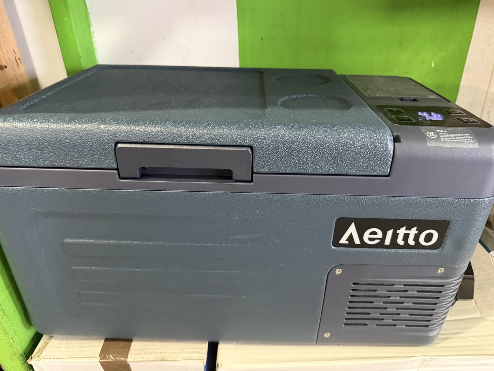 Aeitto 12 Volt Car Refrigerator 20Quart Car Fridge Freezer Electric Cooler Portable Cooler 12V Fridge RV Refrigerator -4℉-68℉ Temp Control 12/24V DC & 100-240V AC for Travel, Camping, RV, Road customer photo 1