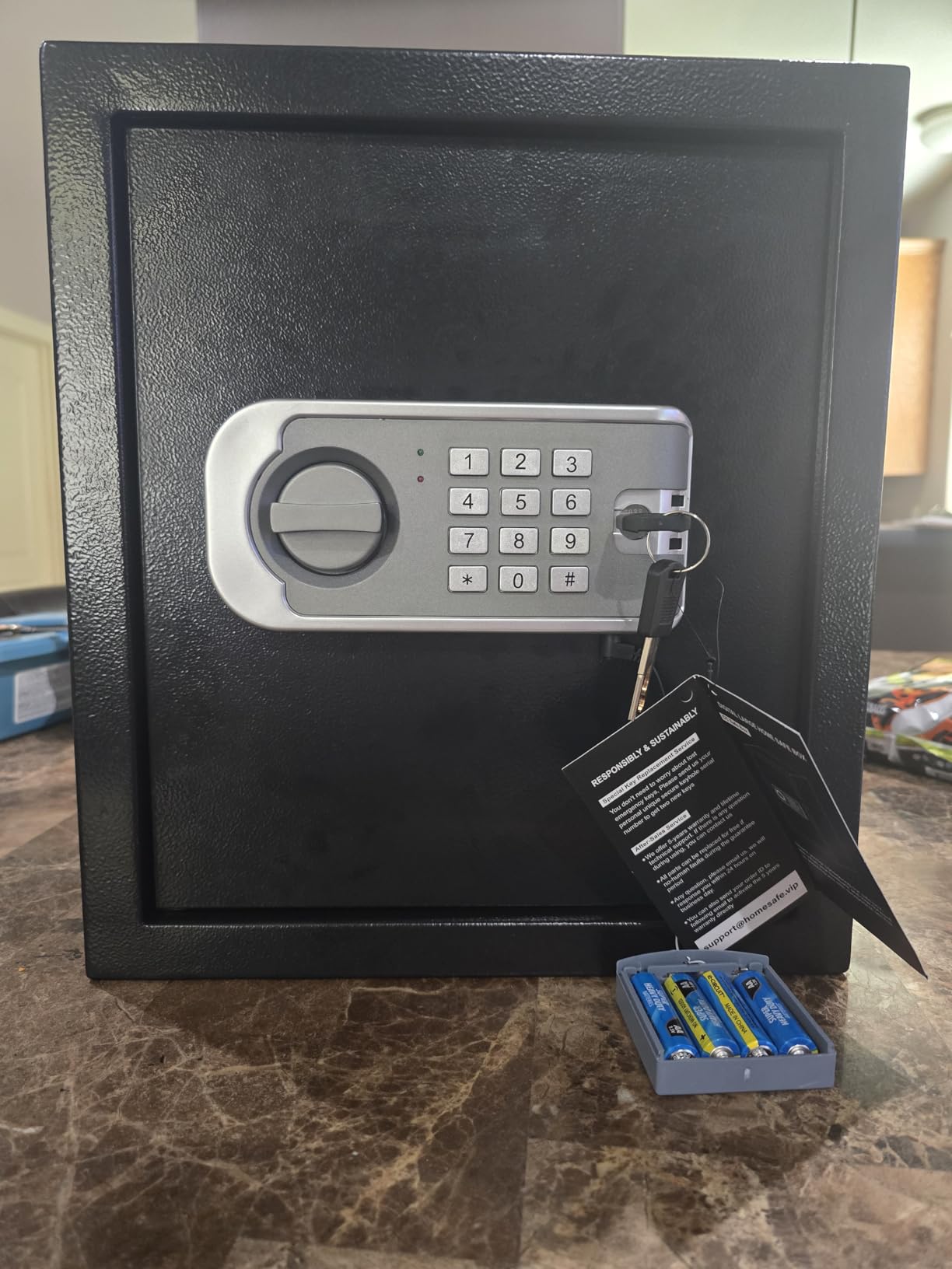 𝐔𝐩𝐠𝐫𝐚𝐝𝐞𝐝 𝟐𝟎𝟐𝟔 Fireproof Safe Box| 𝟏𝟕𝟎𝟎°𝐅 𝟑𝟓-𝐌𝐢𝐧 Protection| 2.8 Cuft Fire Proof Digital Home Safes with Smart Alarm System, Bolt-Down Design| for Documents Jewelry Electronics customer photo 2