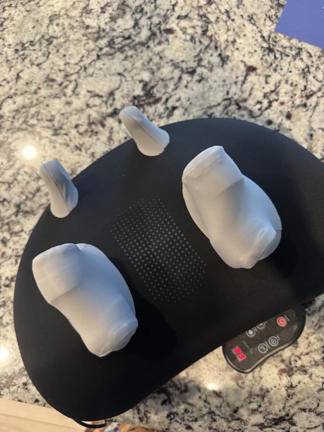 2026 Upgraded Neck Massager Pillow with Heat, Neck & Shoulder Massager with 3 Modes & 3 Intensities, Deep Tissue Kneading Device for Muscle Tension Relief customer photo 2