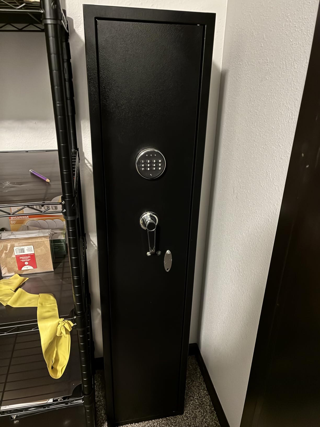 INTERGREAT 20 Rifle Gun Safe, Keypad Gun Safe for 10-16 Rifles and 4 Pistol Storage Pockets, 21