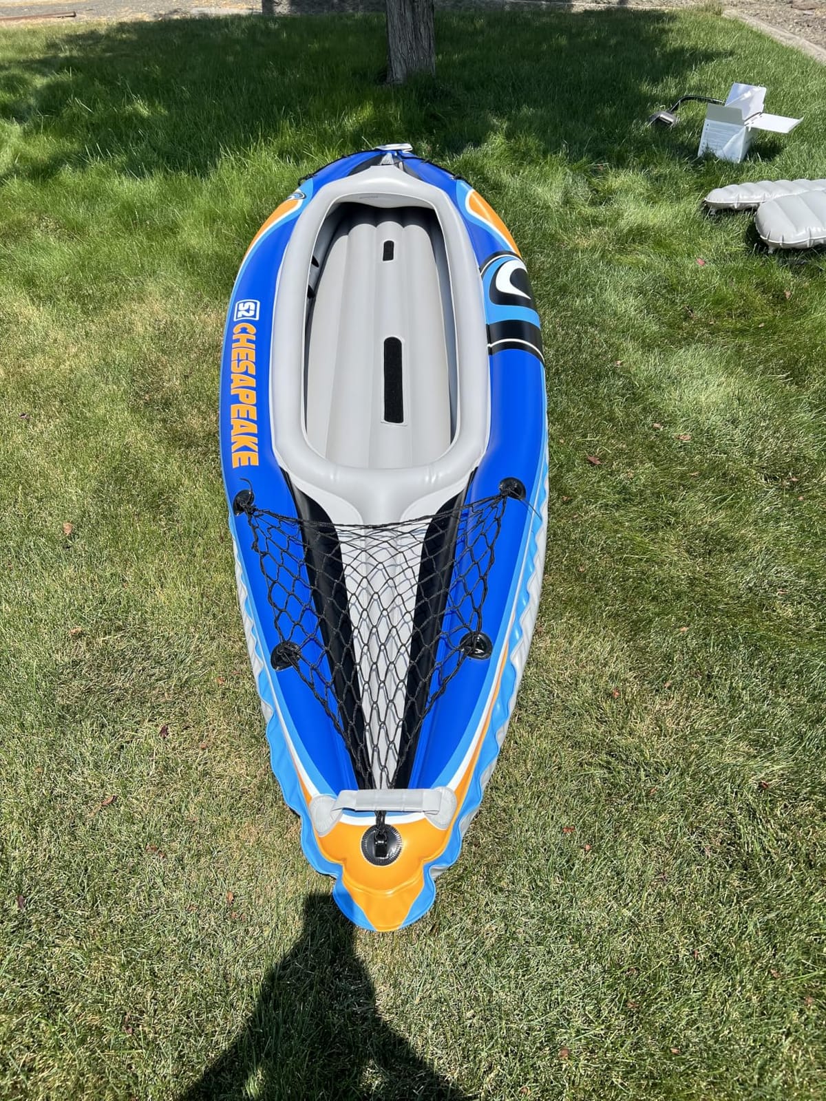 Sunlite Sports Inflatable Kayak 2 Person with Canopy, Portable Inflatable Boat with Shed & Aluminum Oars, Lightweight Tandem Kayak with Air Pump & Carry Bag for Lakes & Rivers, 400 LB customer photo 2