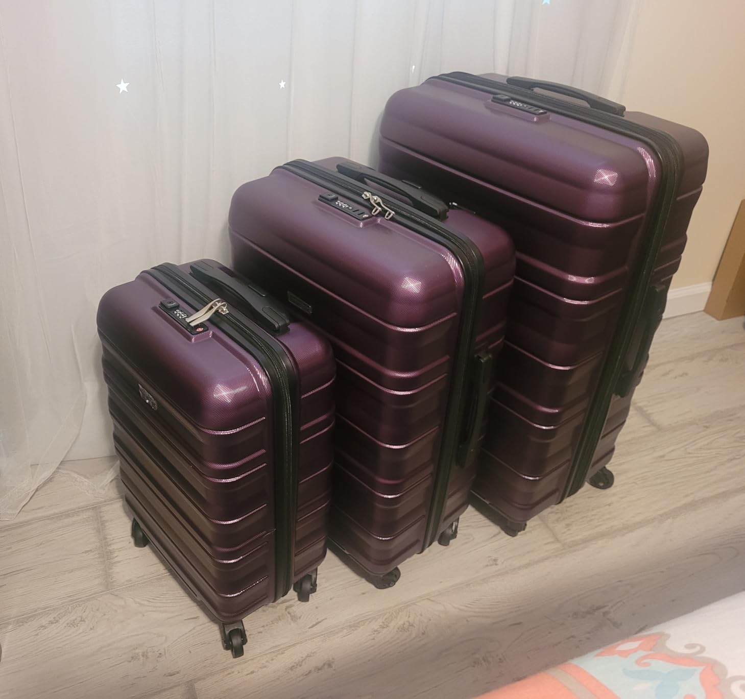 Travelhouse 9-Piece Hardshell Luggage Set with Spinner Wheels & TSA Lock customer photo 2