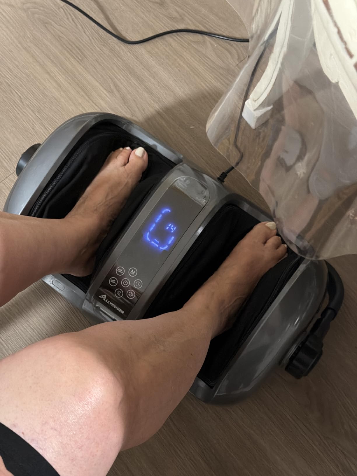 2026 Upgraded Foot Massager with Heat - Shiatsu Deep Kneading Machine for Plantar Fasciitis, Neuropathy & Circulation - 5 Intensities, 4 Modes - Ideal Gifts for Women & Men customer photo 1