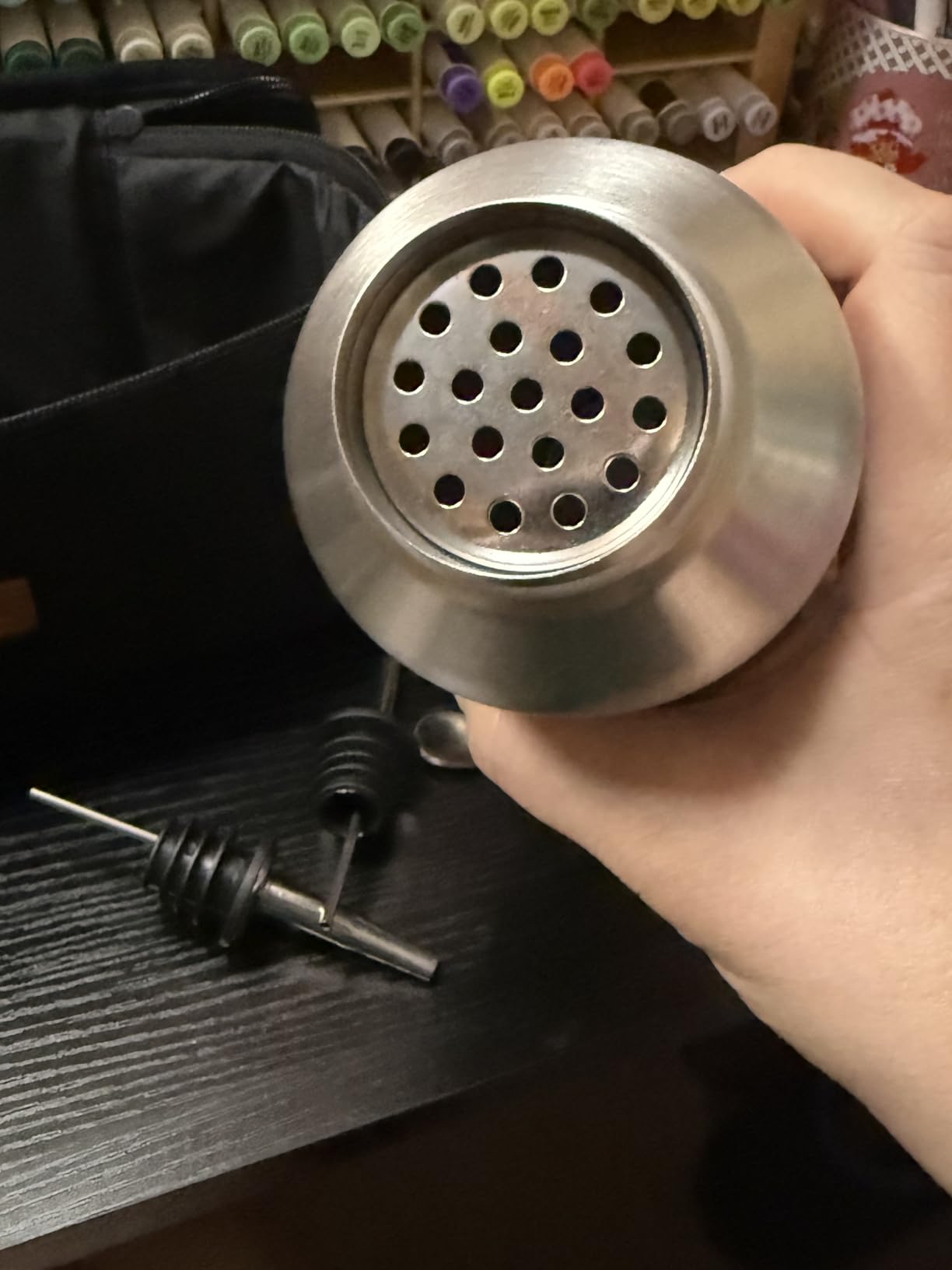 Cocktail Shaker Set, 25.4oz, Silver | Vacuum Insulated Stainless Steel Martini Shaker Set, Portable Travel Bartender Kit with Bartender Accessory Tools customer photo 1