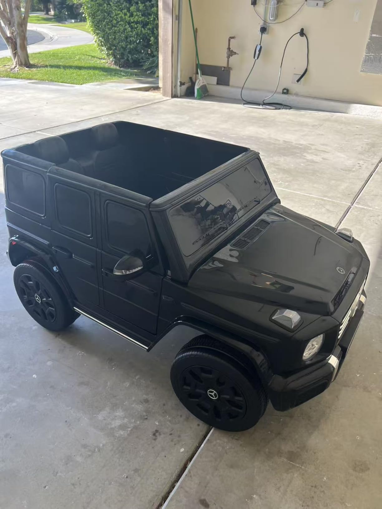 2 Seater 24v Ride on Toys for Big Kids, Mercedes Benz G-Class G500 Electric Car for Kids, 4WD Ride on Car with Remote Control, Battery Powered SUV, Bluetooth, Music & Horn, Low Battery Prompt, Black customer photo 2