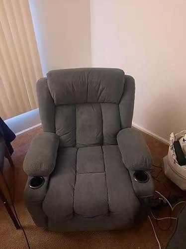 MAHOMICO Power Lift Recliner Chair for Elderly with Vibration Massage and Lumbar Heating Electric Oversized Single Sofa with Cup Holder and USB Charge Port for Living Room customer photo 2