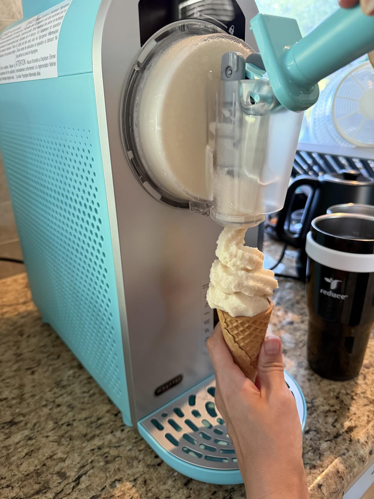 Whynter 7-in-1 Soft Serve Ice Cream Slushy Machine, 1.6 Qt, Compressor | Built In Compressor, No Pre Freezing Needed, LCD Display and Timer, Fresh Homemade Frozen Treats, Trusted Whynter Quality customer photo 1