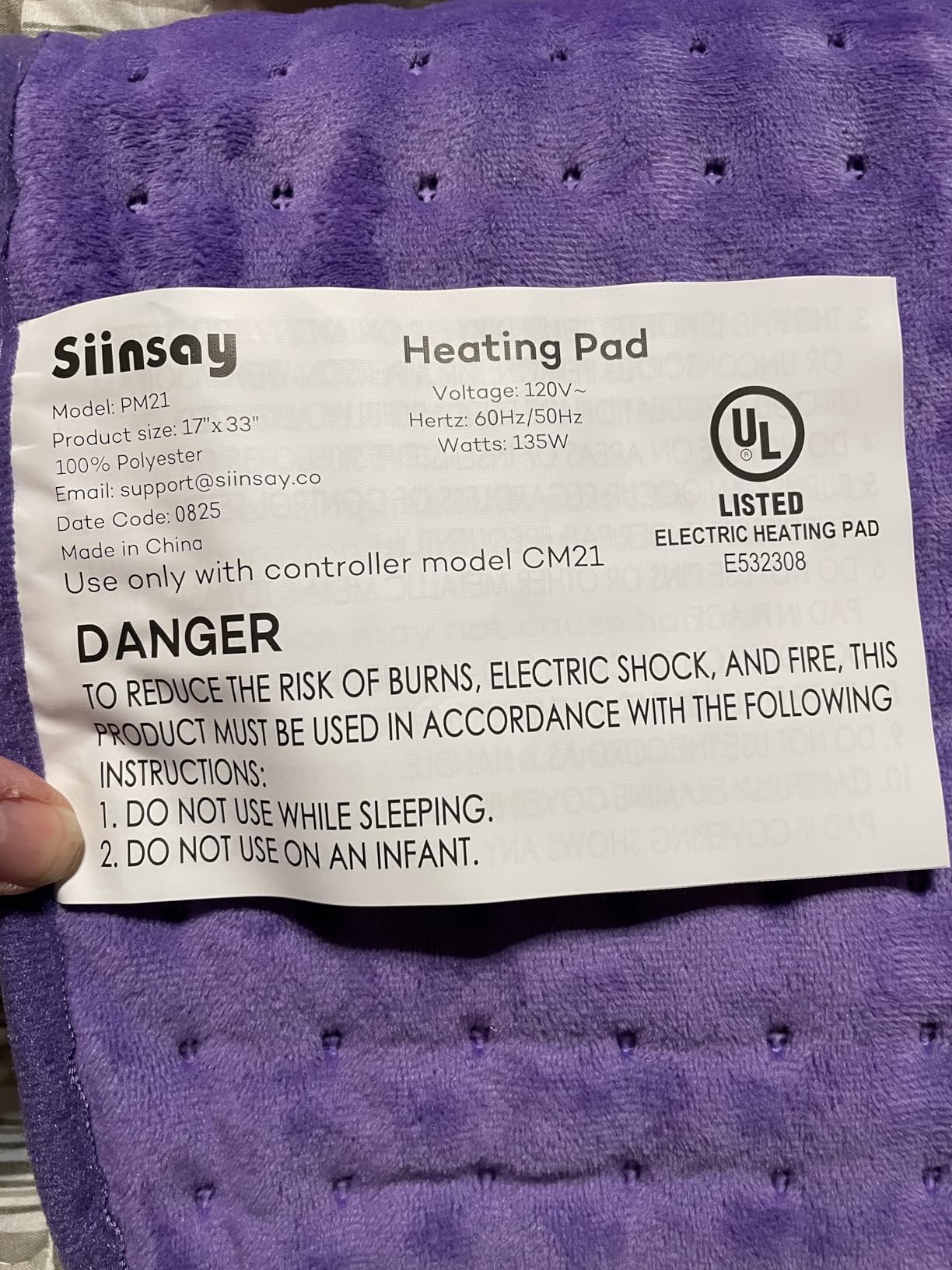 Weighted Heating Pad 7 lbs, 25
