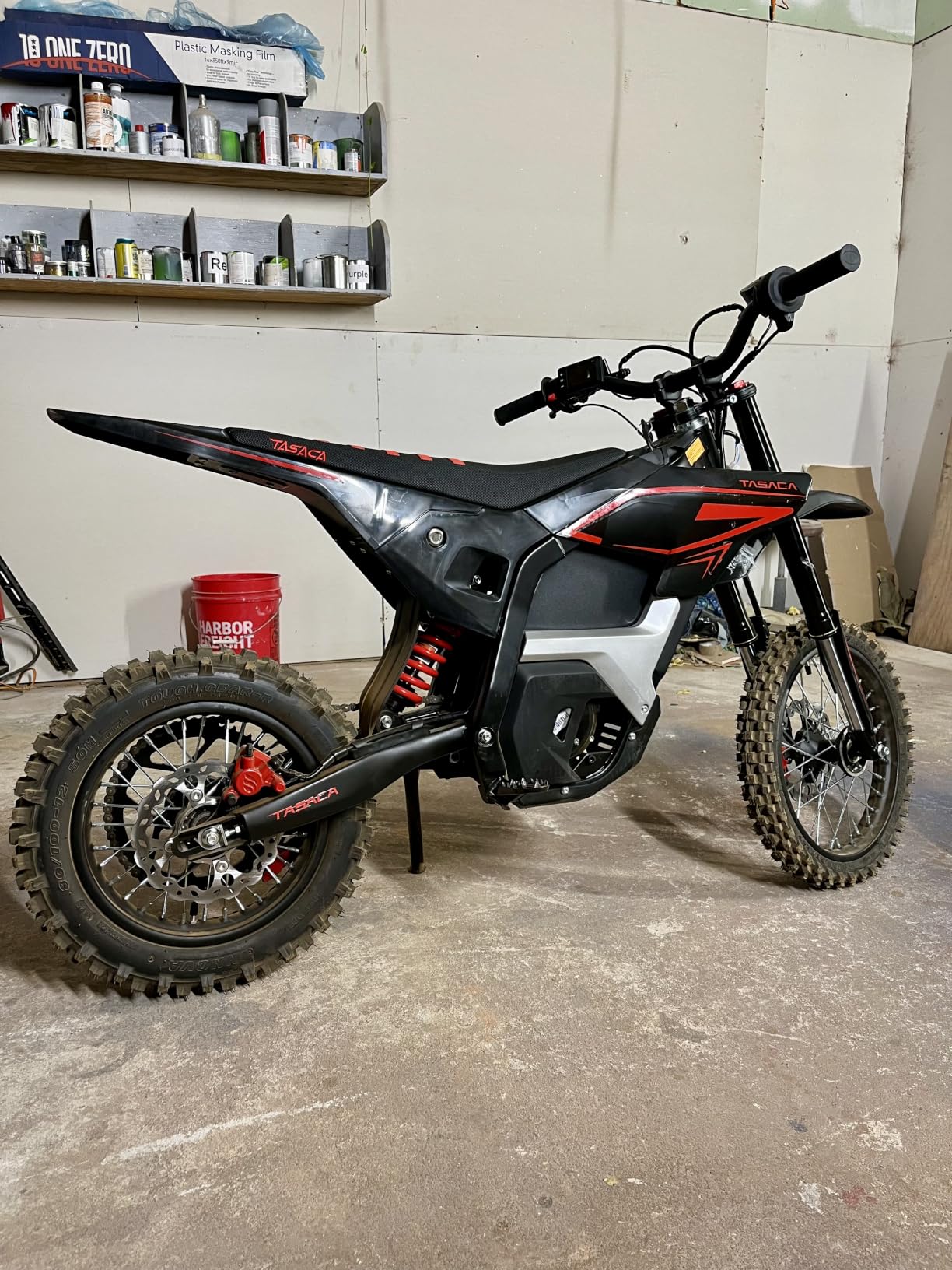 T500-V58 52+MPH Electric Dirt Bike Teens Adults | 5500W Mid-Drive Motor 276NM, 5-Gears Electric Motorcycle 52V 30Ah Removable Battery, Full Hydraulic Brakes EBike customer photo 1
