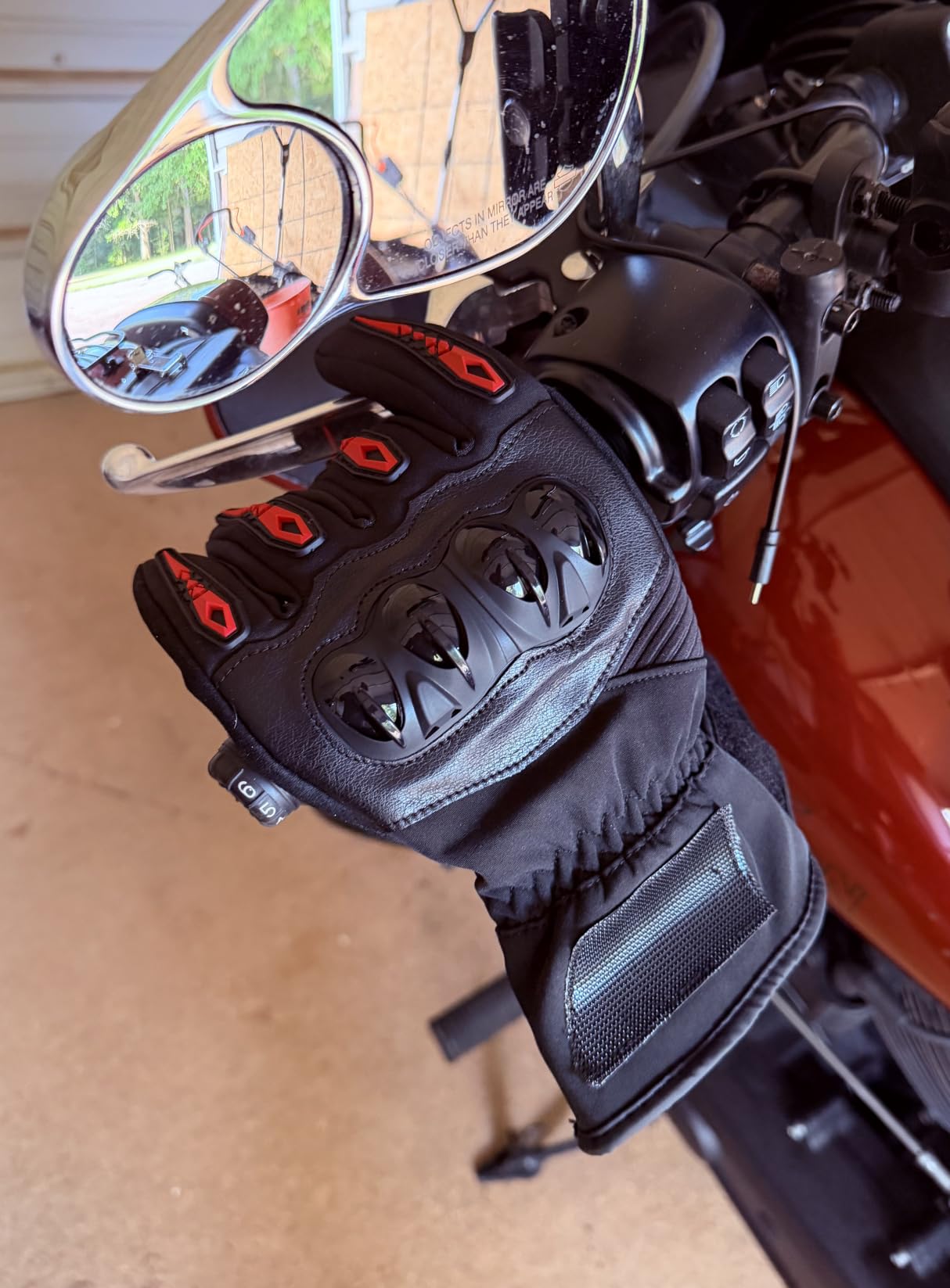 KEMIMOTO Motorcycle Gloves for Winter, Warm Windproof Gloves for Men and Women 2026 Vision customer photo 1