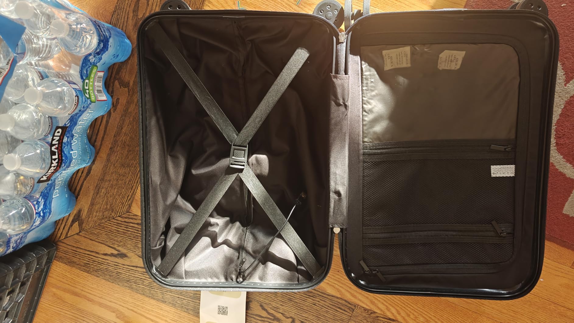 Krute Zipperless Luggage 28in Checked Hardshell Aluminum Frame Suitcase | No Zipper Large Luggage with Cup Holder and Charger Business Suitcase with Wheels customer photo 2