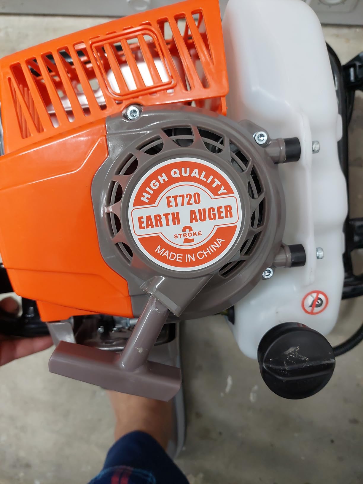 NEO-TEC 72CC Post Hole Digger Gas Powered, 2-Stroke Earth Auger with 6