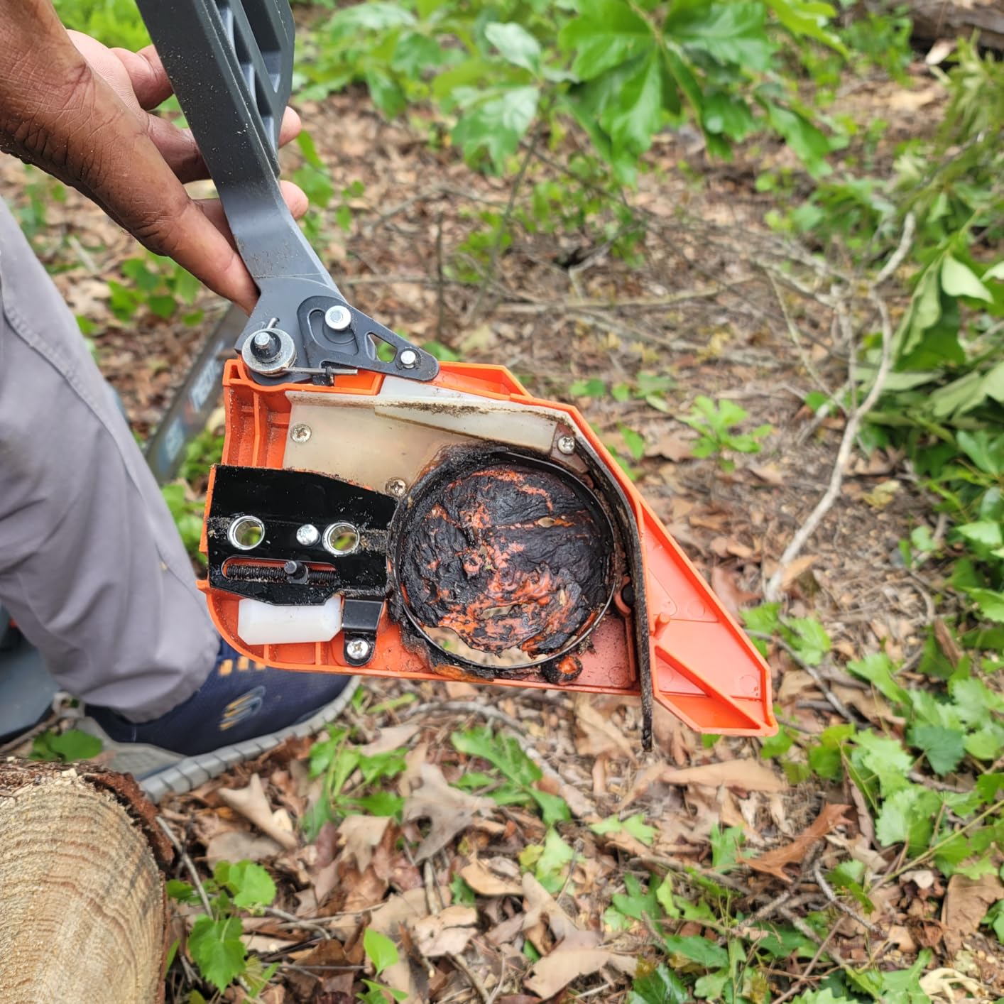 NEW 68CC Gas Powered Chainsaw 22 24 Inch Bars Chainsaws 2-Cycle Cordless Handheld Petrol Gasoline Chain Saw for Tree Felling Forestry Logging Backyard Storm Wood Cutting customer photo 2