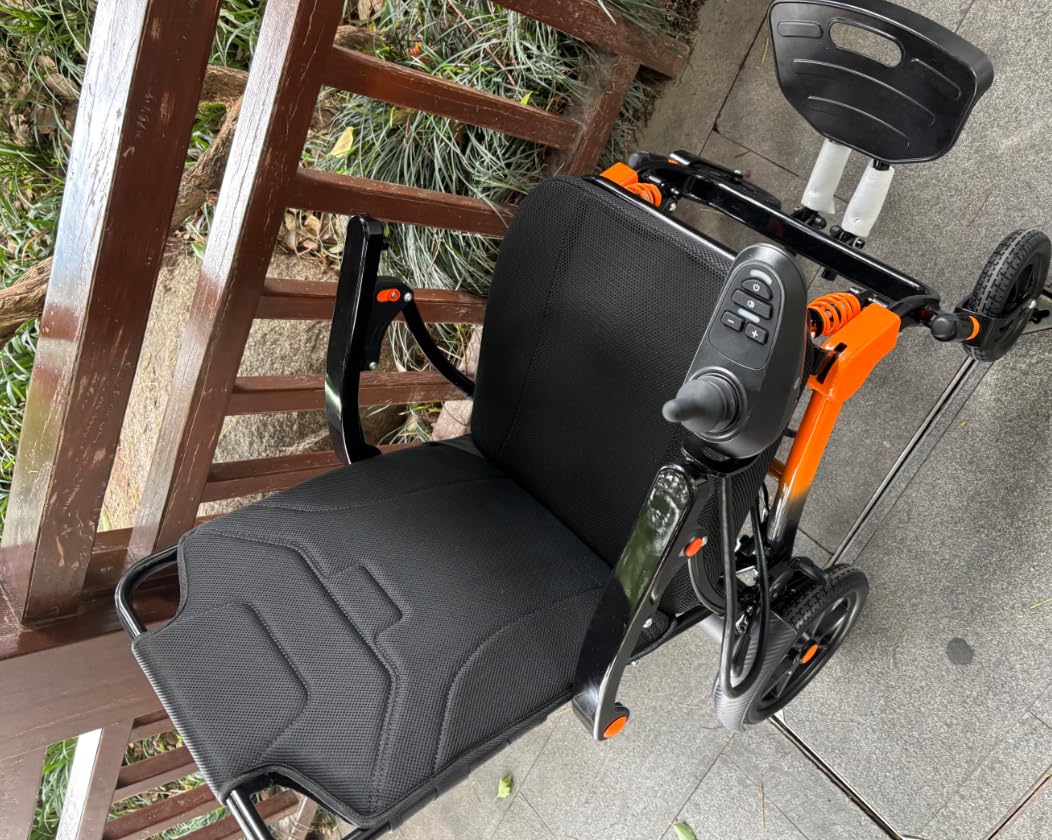 39LB Electric Wheelchairs for Seniors Ultra Lightweight, 25 Miles Long Travel Range Motorized Wheelchair, All Terrain Compact Portable Power Wheelchair, Foldable Mobility Scooter for Adults customer photo 1