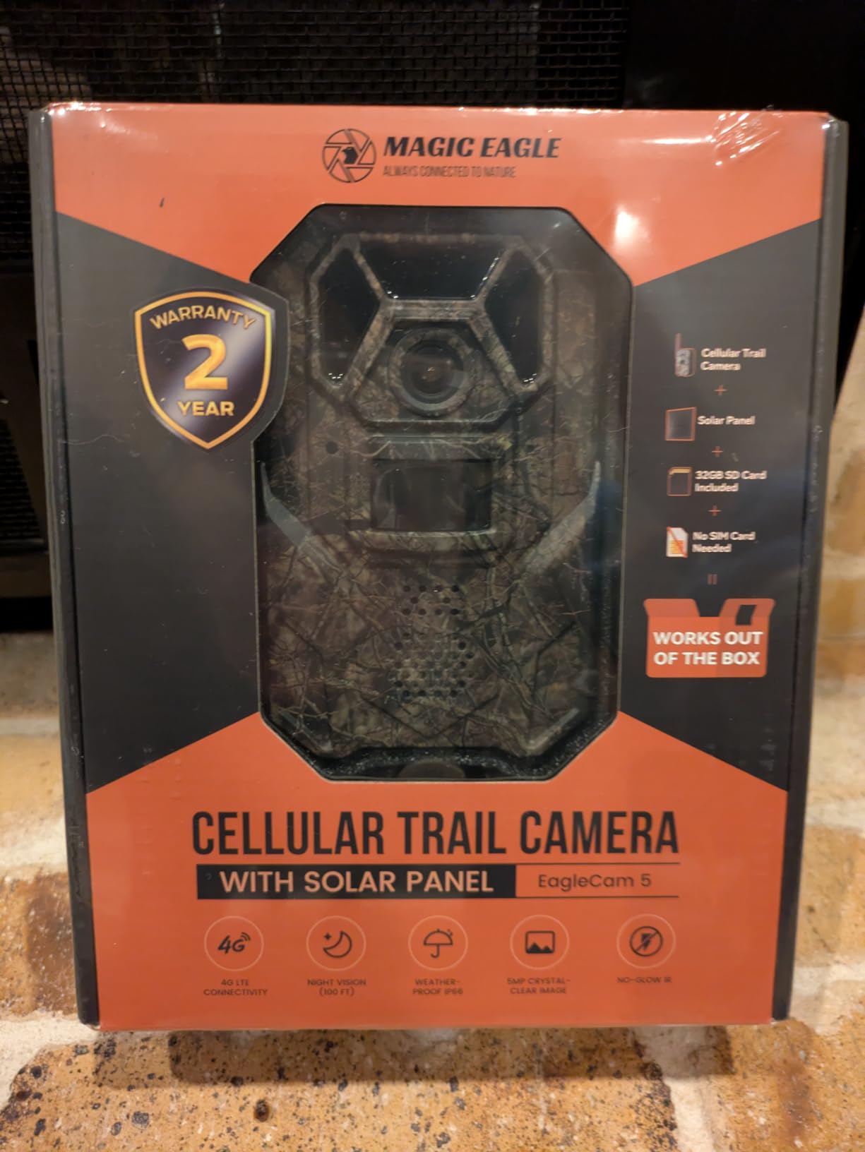 MagicEagle Cellular Trail Camera 4G Wild Game Cameras 13,000 mAh Battery Solar Panel 2K Audible Video No-Glow IR Night Vision IP66 Waterproof for Wildlife Deer Monitoring Home Security customer photo 1